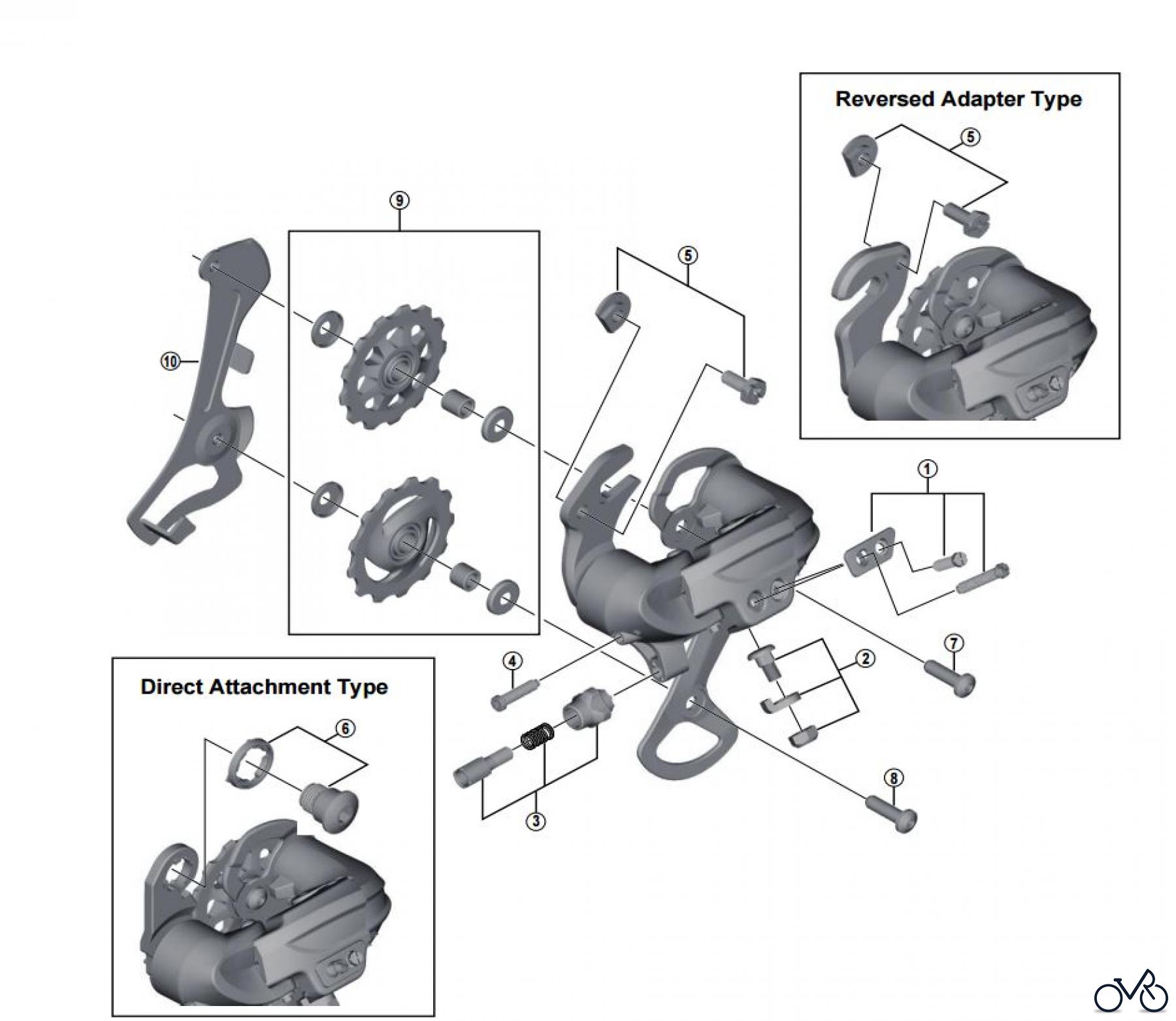 Shimano RD Rear Derailleur - Schaltwerk RD-TY300 SHIMANO TOURNEY SCHALTWERK 6/7-FACH MIT ADAPTER SCHWARZ (2016)