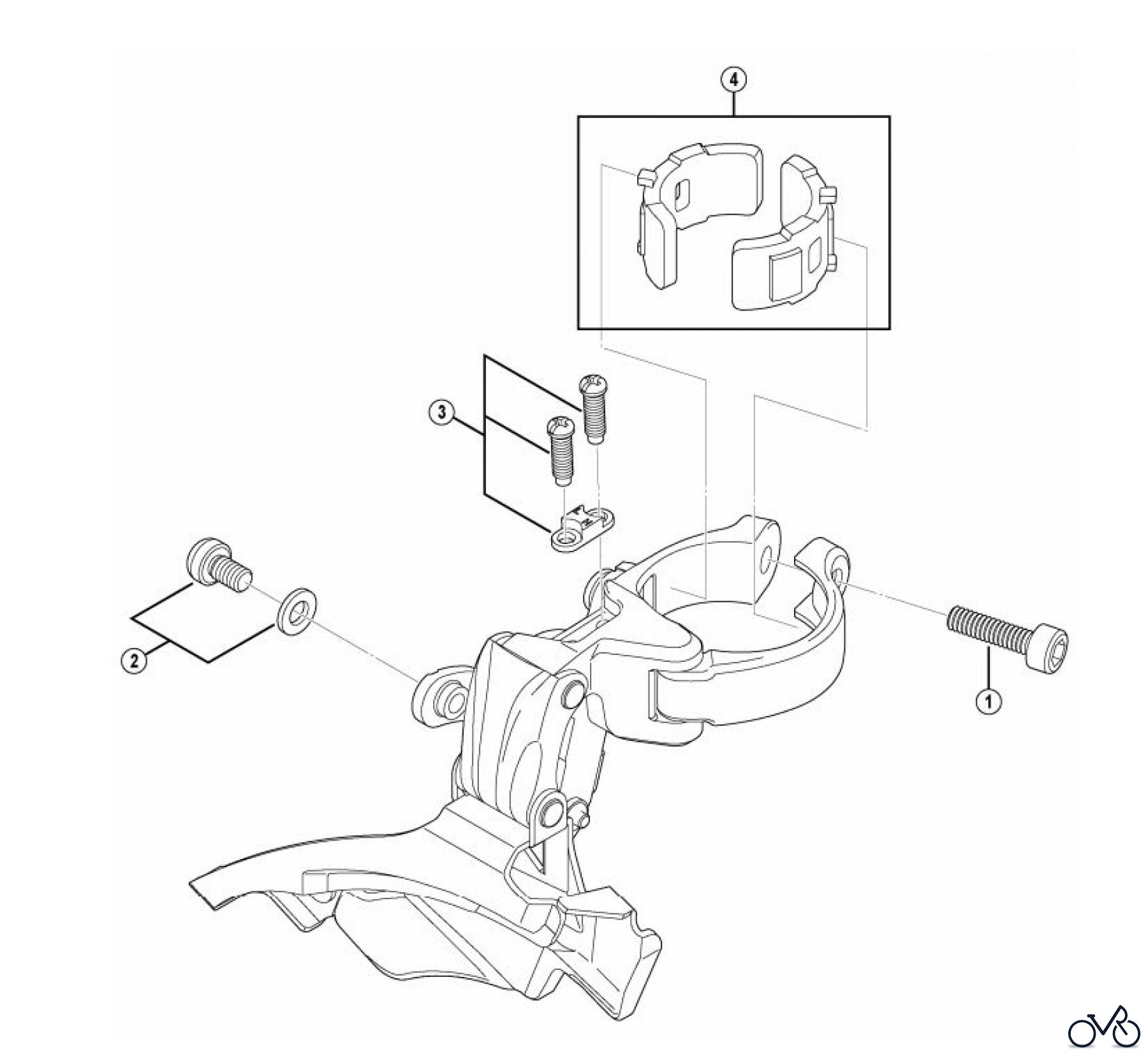  Shimano FD Front Derailleur - Umwerfer FD-M371