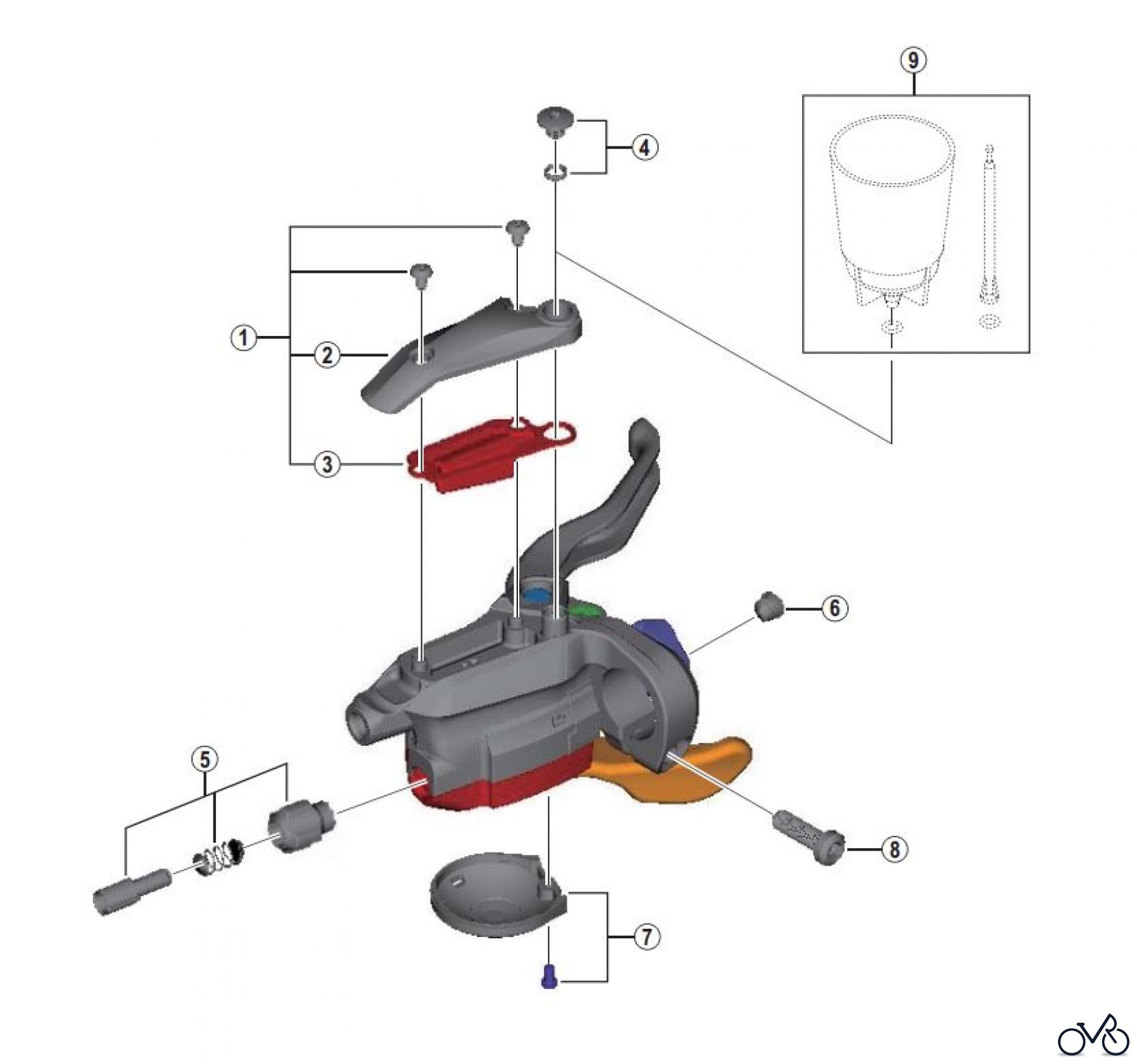Shimano ST Rapidfire- Schaltbremshebel ST-M4050 ALIVIO Rapidfire Plus Lever