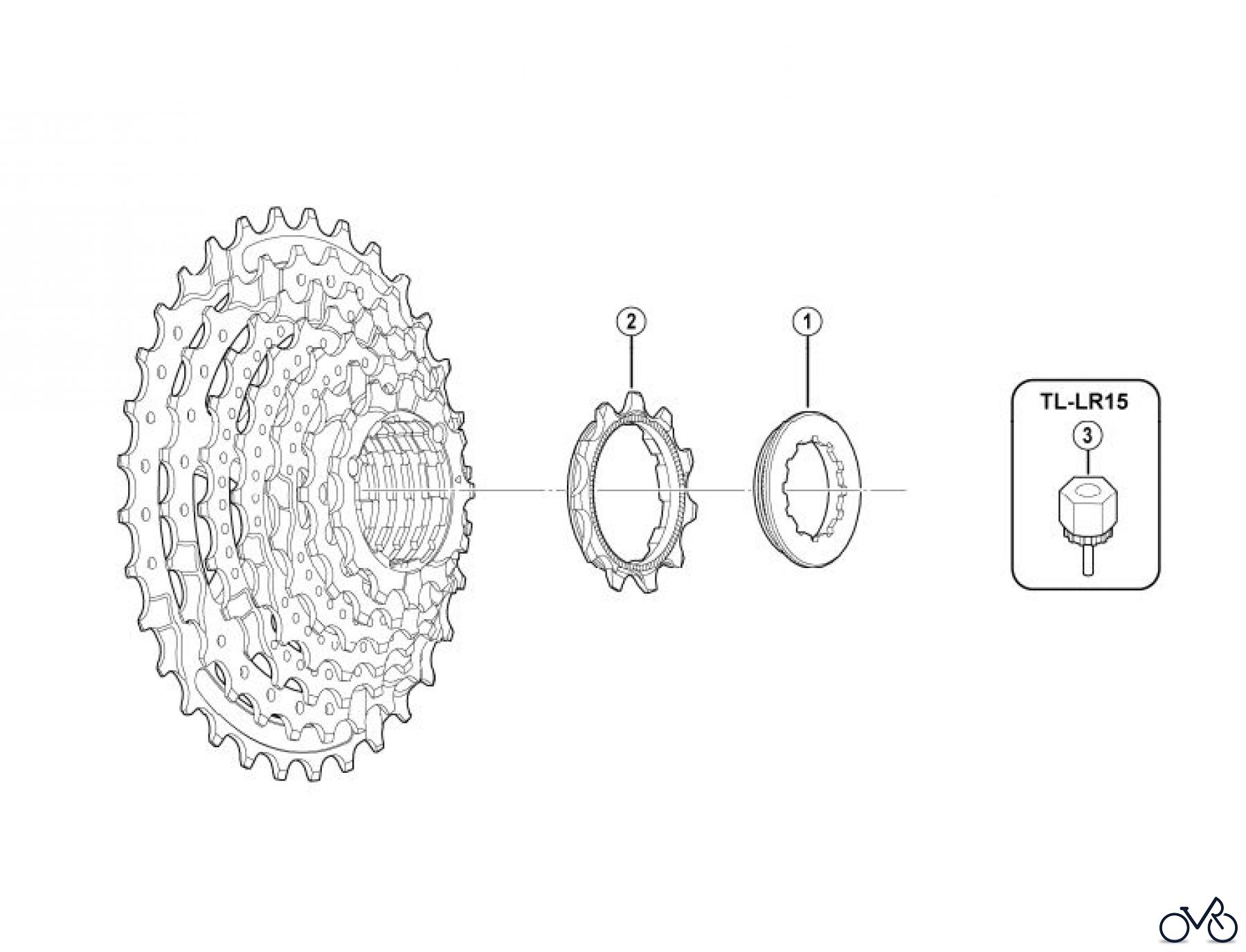  Shimano CS Cassette / Zahnkranz CS-HG41-8-3236A Cassette Sprocket (8-Speed)