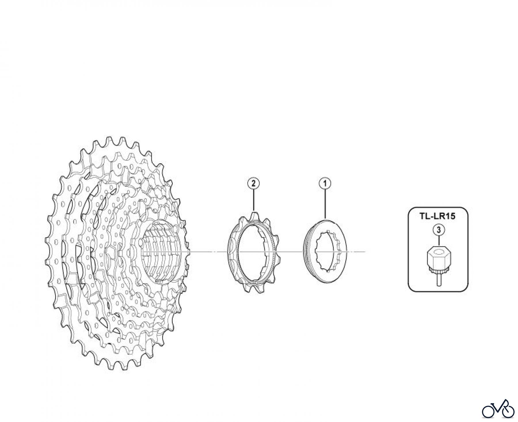 Shimano CS Cassette / Zahnkranz CS-HG31-8-3234A Cassette Sprocket (8-Speed)