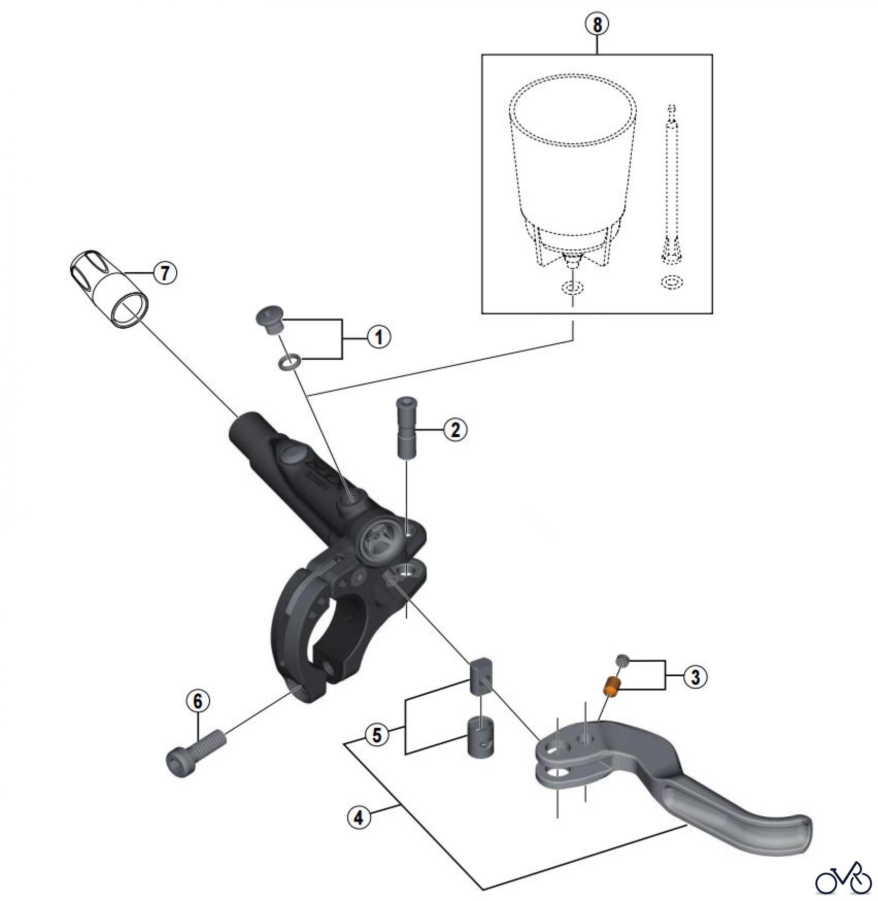 Shimano BL Brake Lever - Bremshebel BL-M9000-3779 Bremshebel für Scheibenbremse