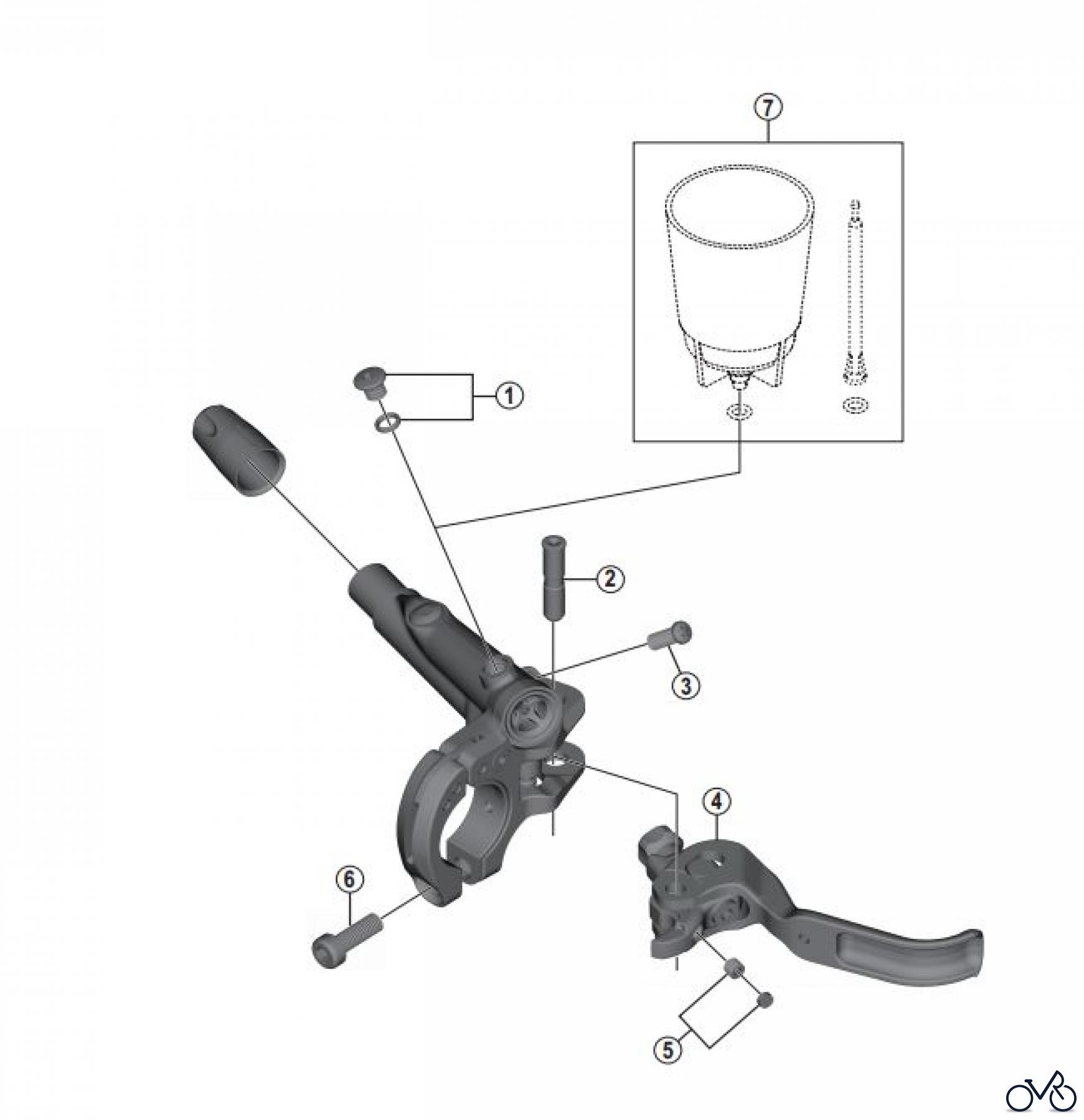 Shimano BL Brake Lever - Bremshebel BL-M9020-3781. XTR Brake Lever