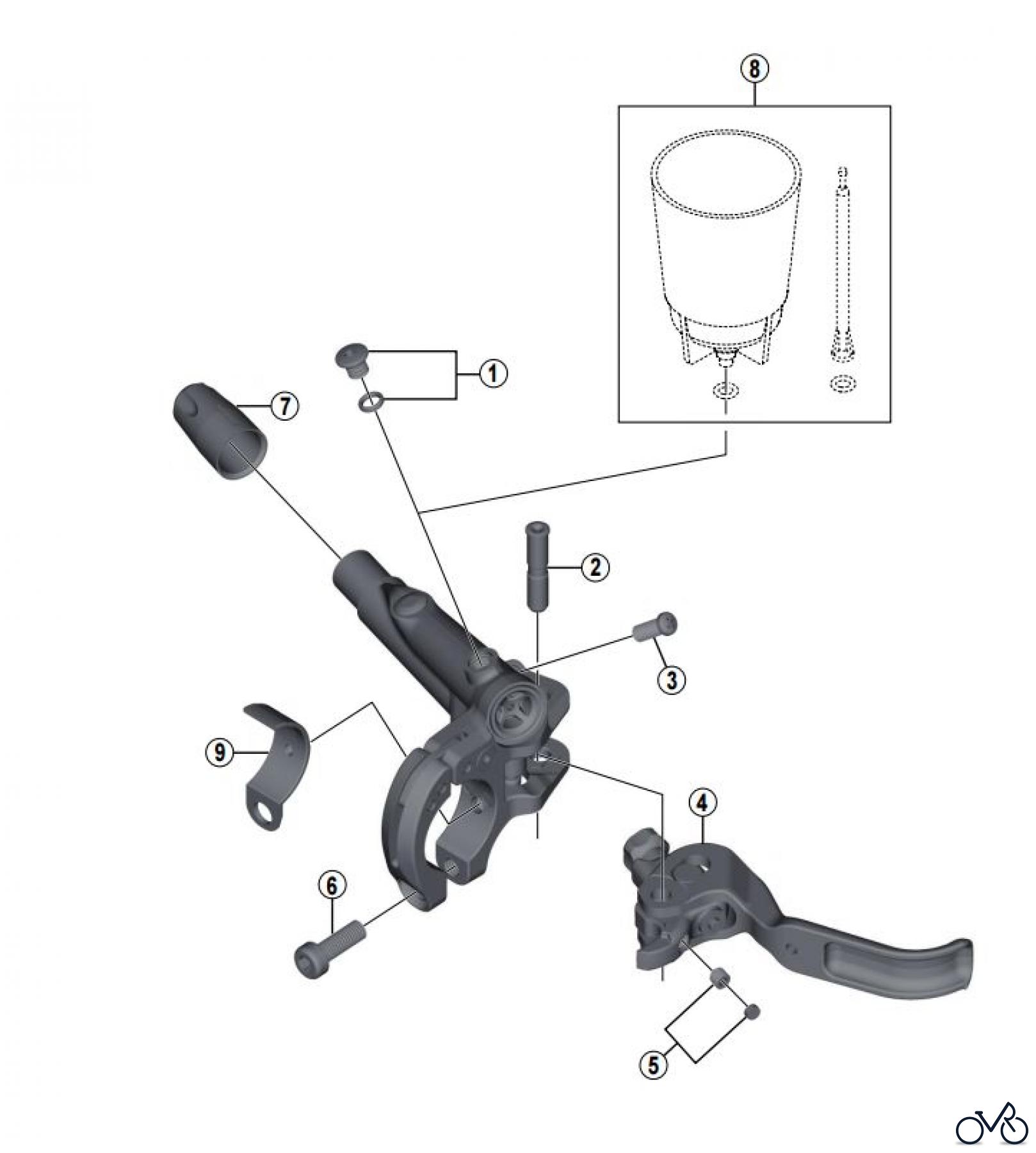  Shimano BL Brake Lever - Bremshebel BL-M9020 -3781A