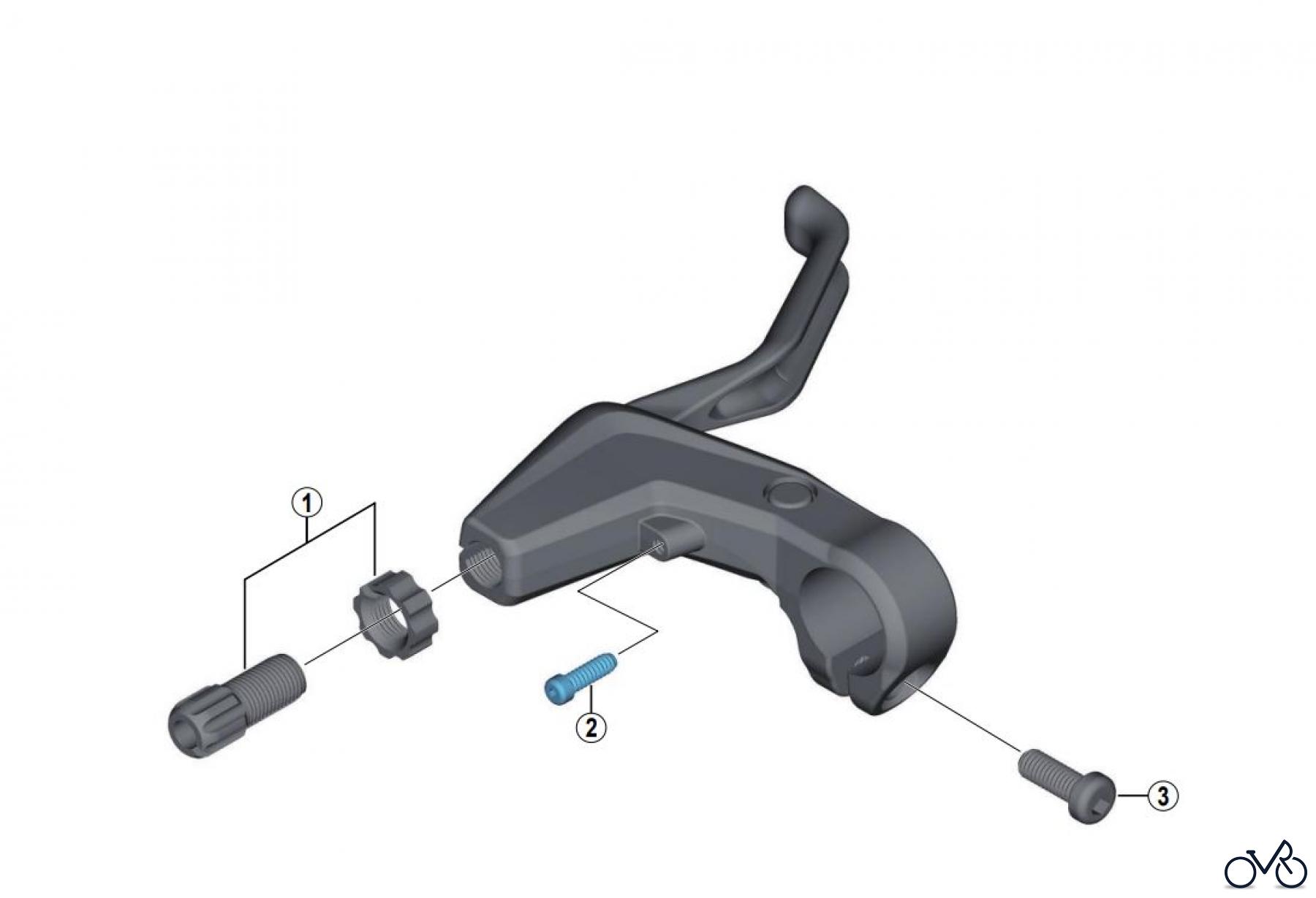  Shimano BL Brake Lever - Bremshebel BL-T4000-3669 ALIVIO V-Brake Lever (2-Finger)