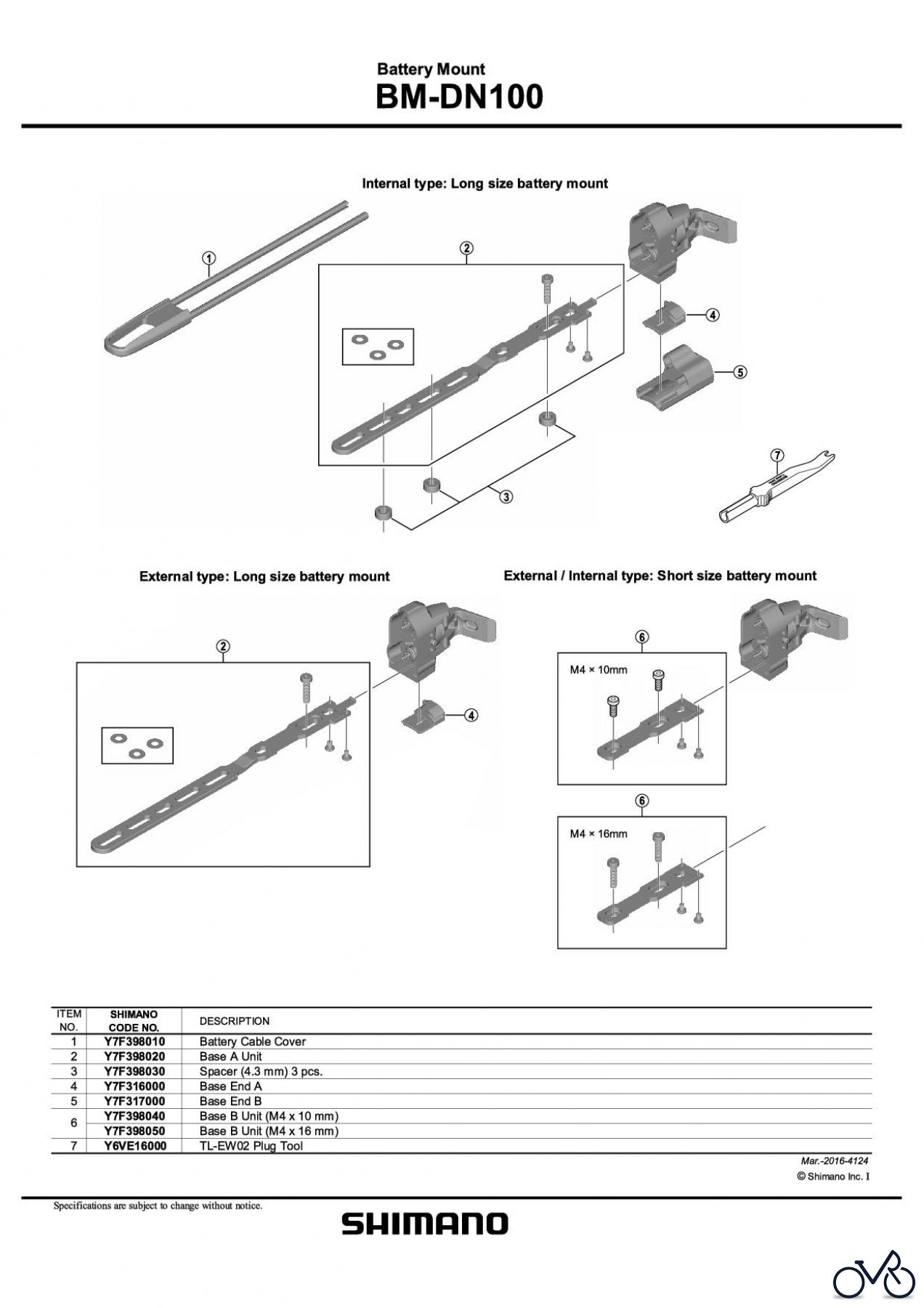  Shimano BM Akkuhalterung (E-Bike) BM-DN100