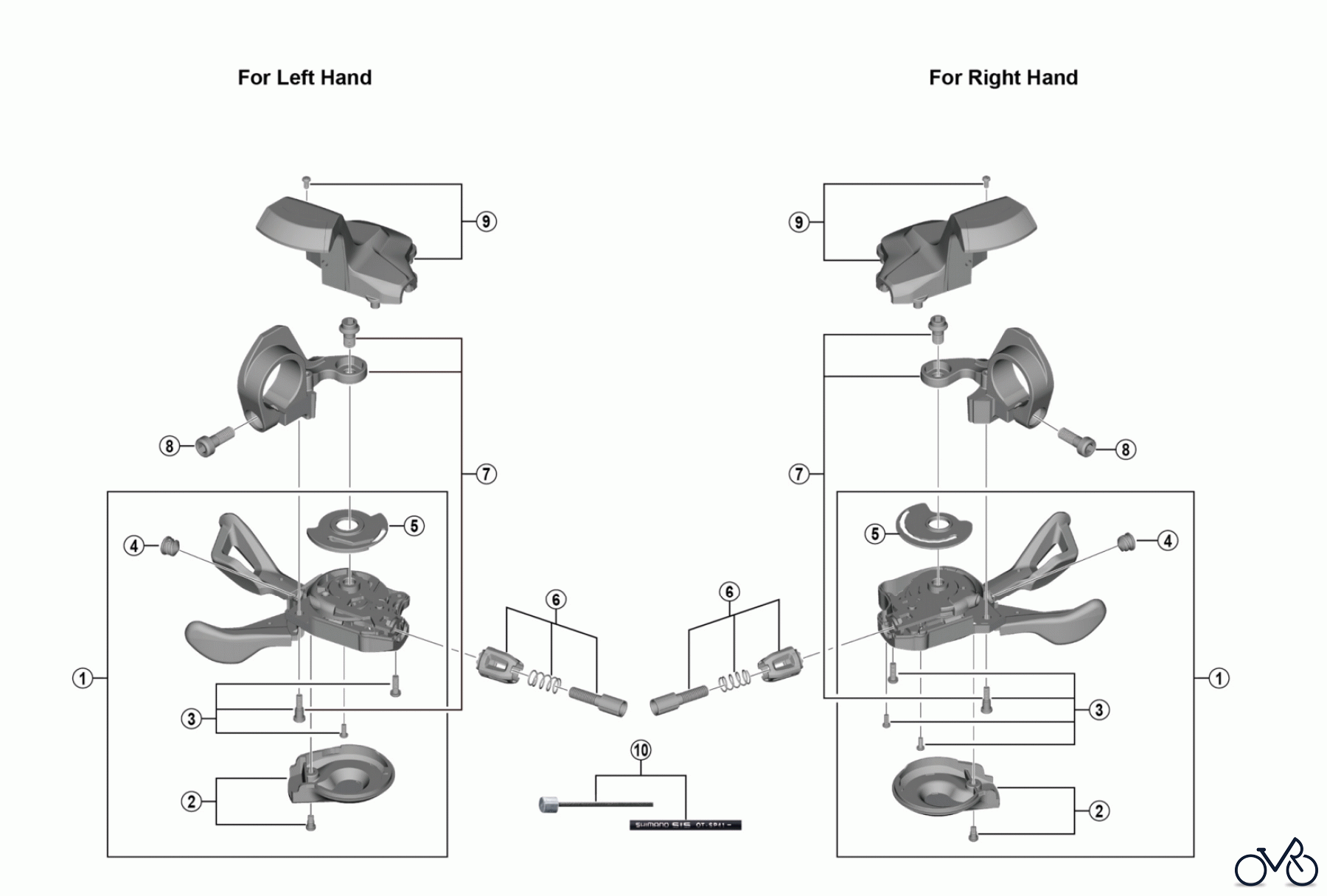Shimano SL Shift Lever - Schalthebel SL-T6000 DEORE Rapidfire Plus Lever (4201)