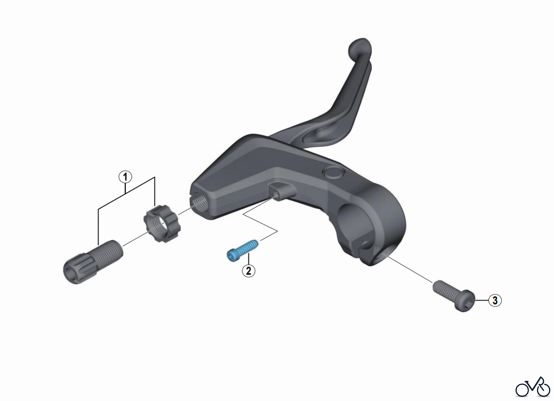Shimano BL Brake Lever - Bremshebel BL-T4010 (3670) ALIVIO V-Brake Lever (3-Finger)