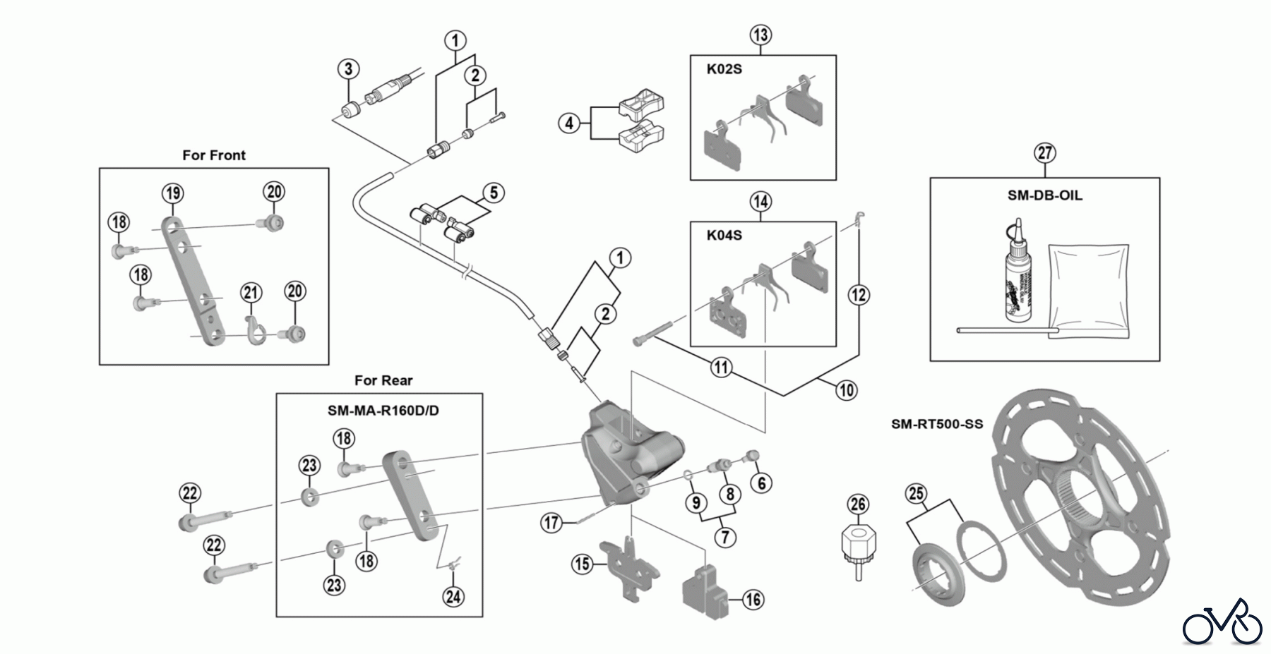  Shimano BR Brake - Bremse BR-U5000  METREA Scheibenbremse