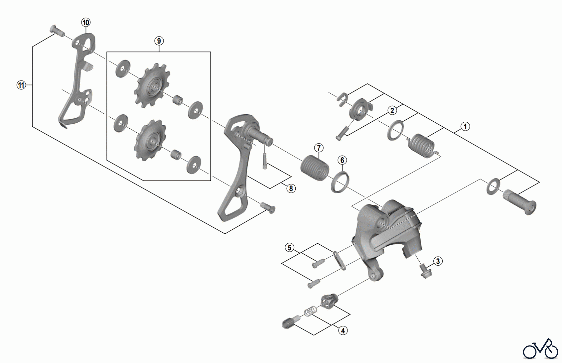 Shimano RD Rear Derailleur - Schaltwerk RD-U5000 METREA Schaltwerk
