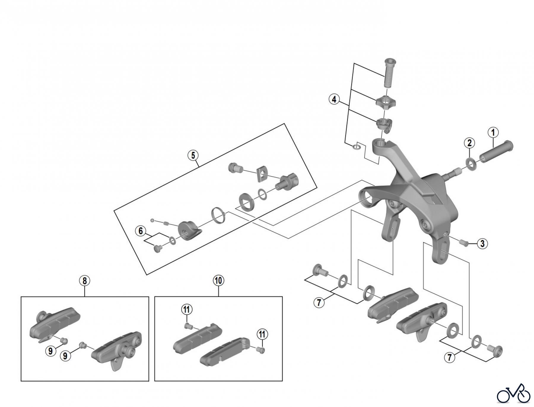  Shimano BR Brake - Bremse BR-R9100 DURA-ACE Caliper Brake