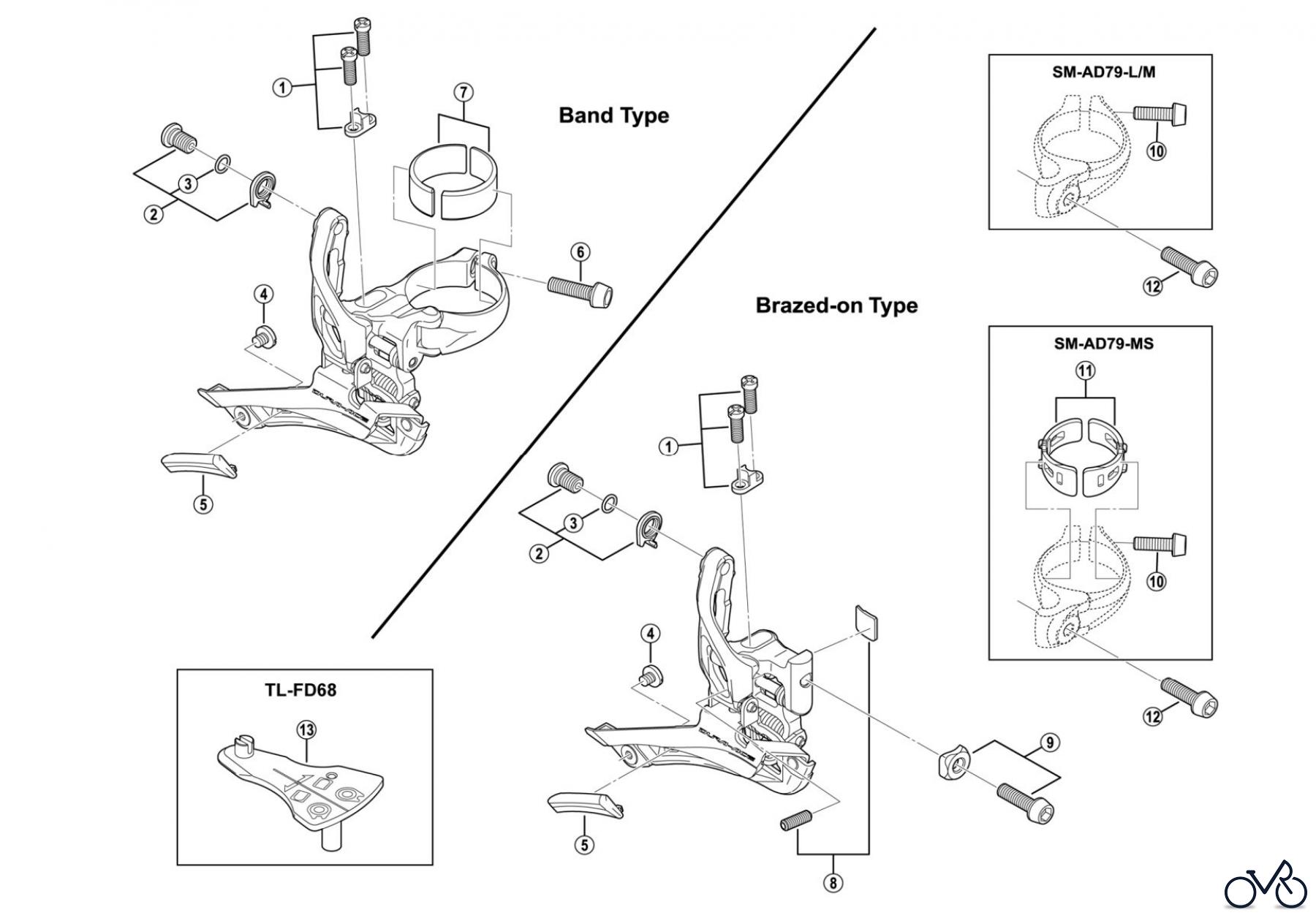 Shimano FD Front Derailleur - Umwerfer FD-9000 (-3326C) DURA-ACE Front Derailleur