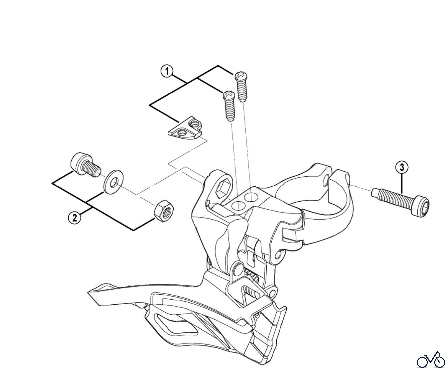 Shimano FD Front Derailleur - Umwerfer FD-R353 SHIMANO Front Derailleur for Triple