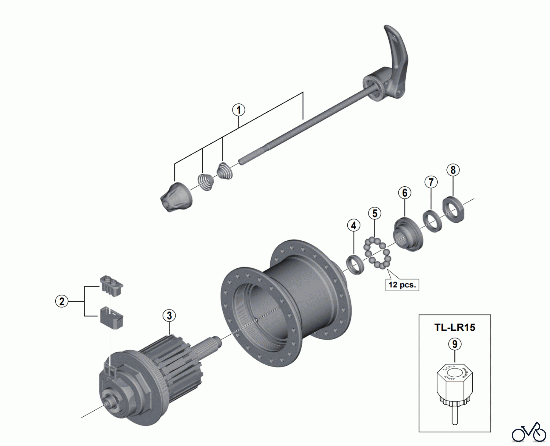 Shimano DH Dynamo Hub - Nabendynamo DH-T4050-1D Hub Dynamo