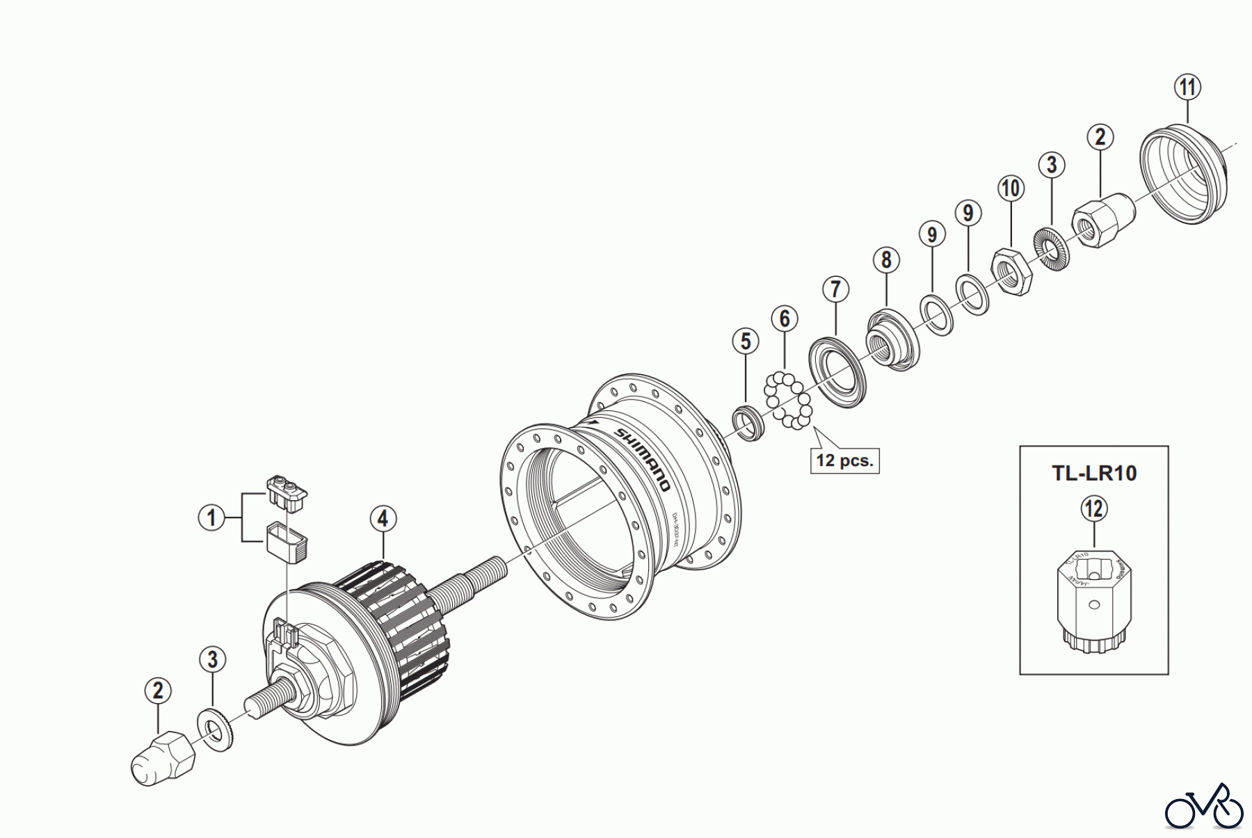  Shimano DH Dynamo Hub - Nabendynamo DH-3D37-NT  Hub Dynamo