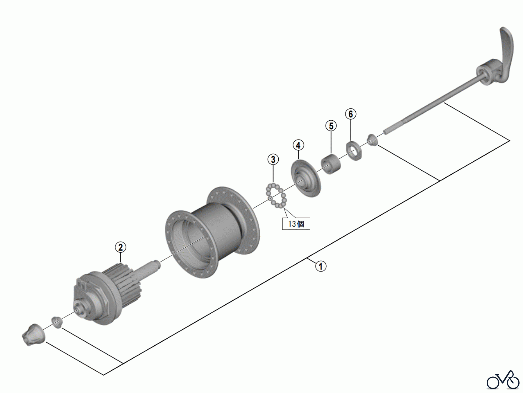 Shimano DH Dynamo Hub - Nabendynamo DH-C2100-N Nabendynamo