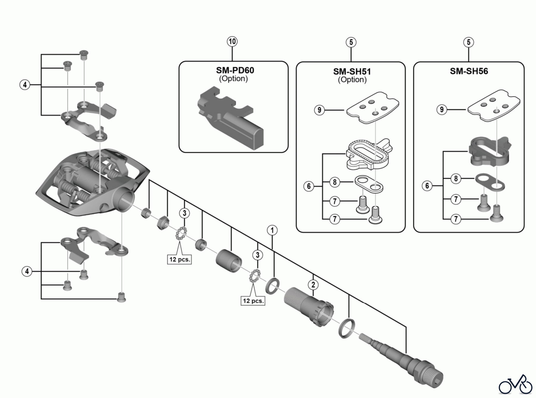  Shimano PD Pedal - Pedale PD-ED500 SPD Pedals