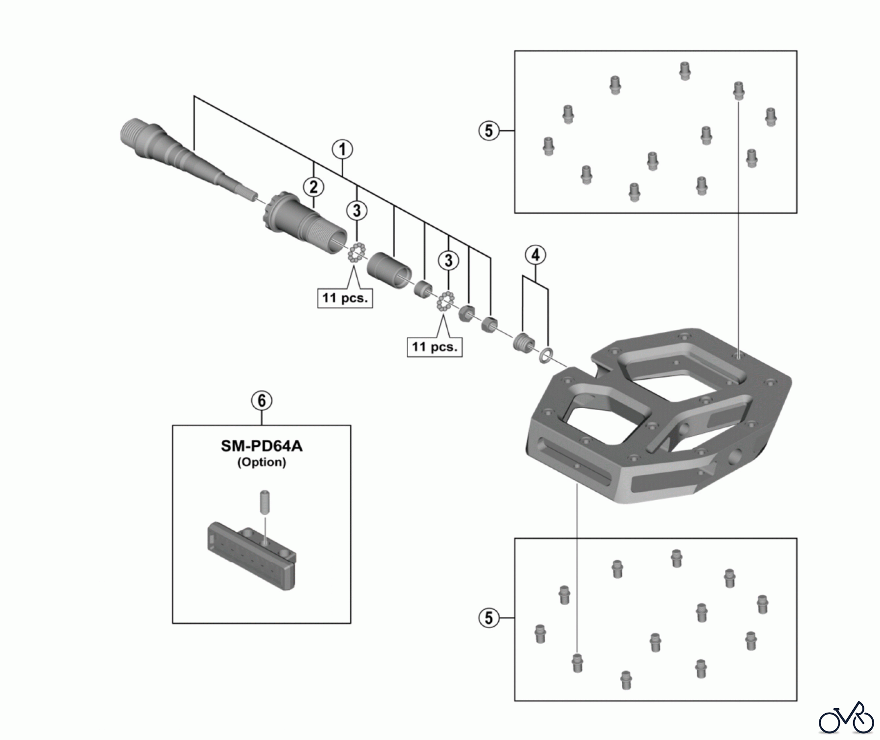  Shimano PD Pedal - Pedale PD-M828  SAINT Pedals