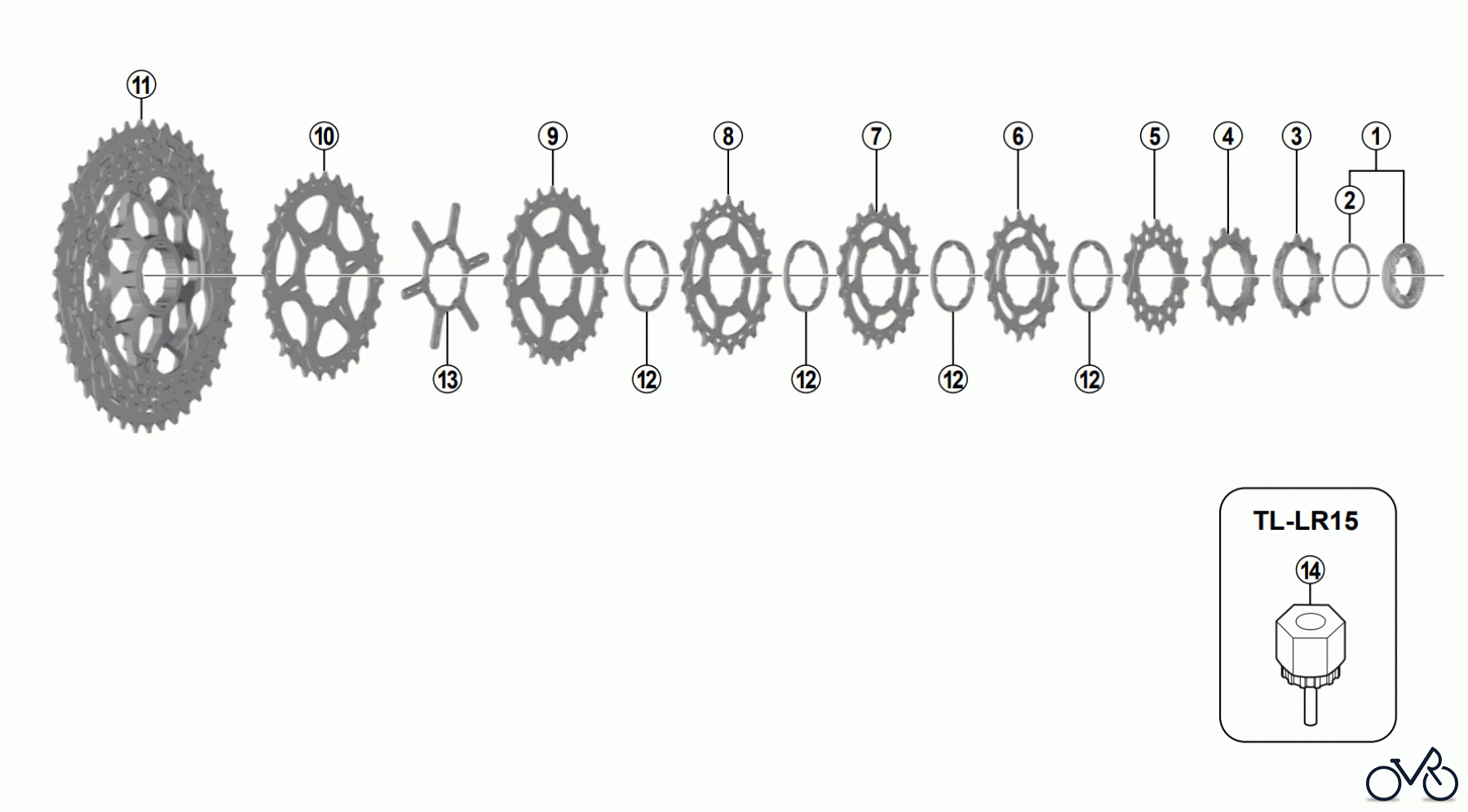 Shimano CS Cassette / Zahnkranz CS-M7000 SLX Cassette Sprocket (11-speed)