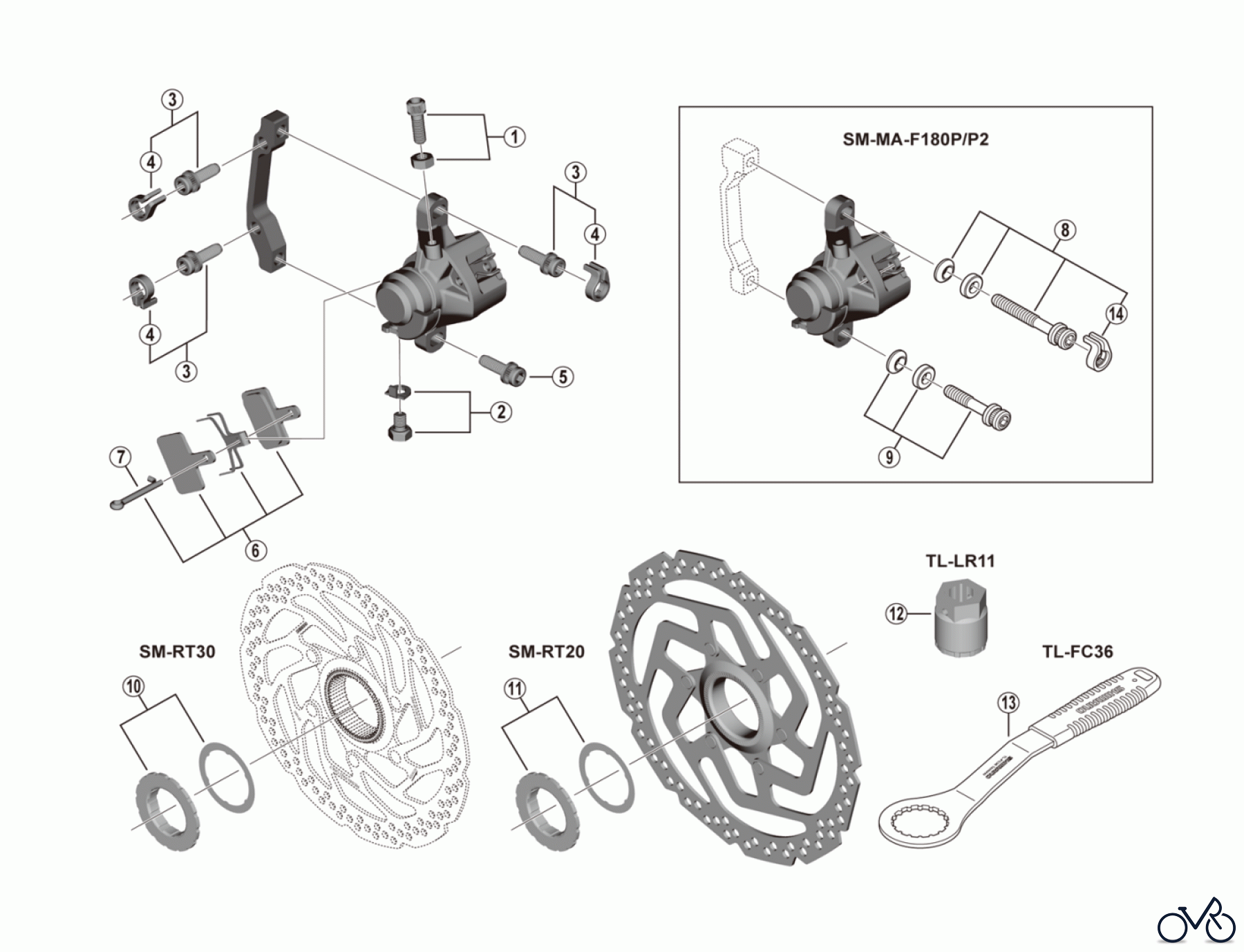 Shimano BR Brake - Bremse BR-TX805 Tourney TX Scheibenbremse