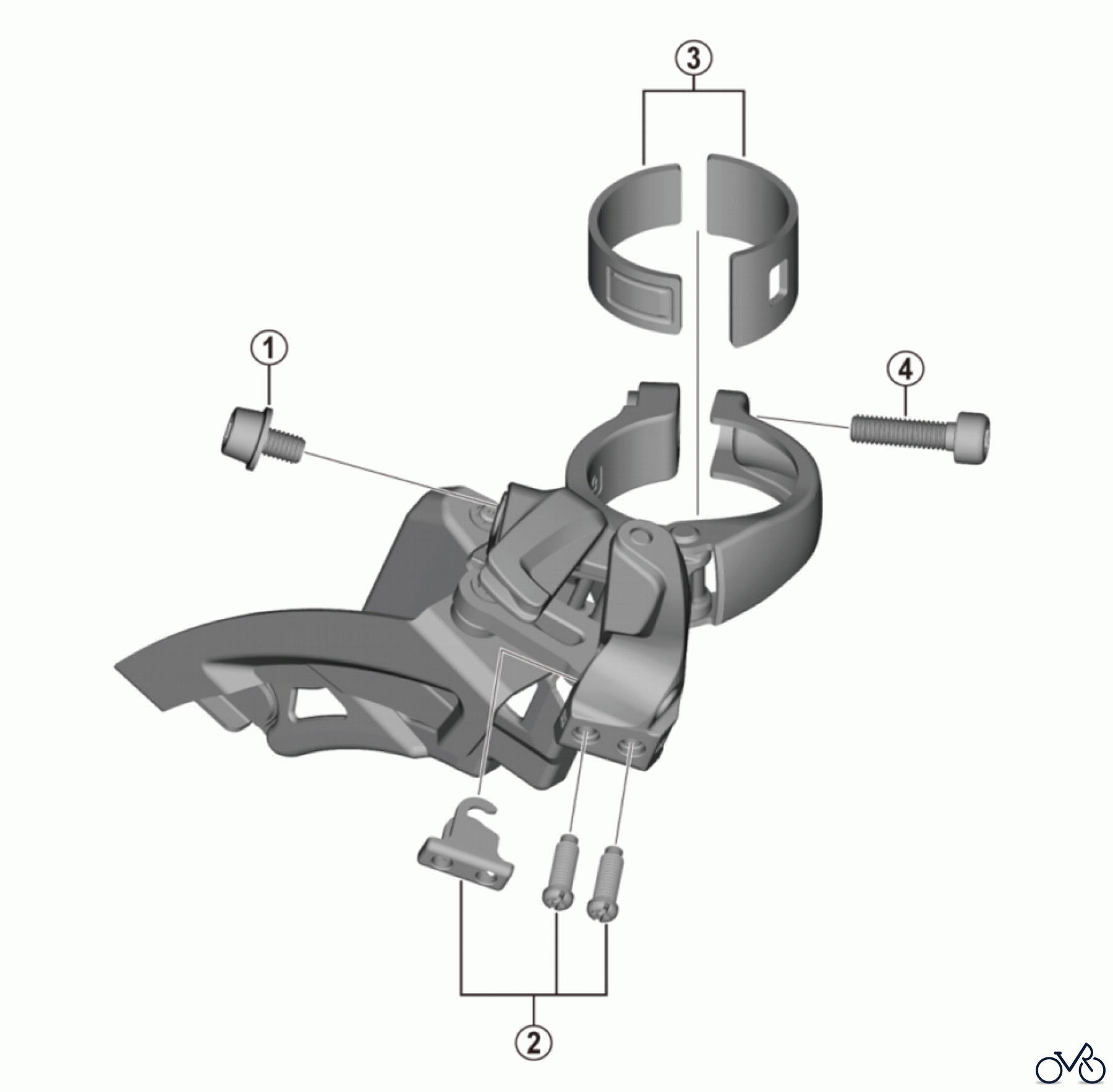 Shimano FD Front Derailleur - Umwerfer FD-M4000-M ALIVIO SIDE SWING Front Derailleur