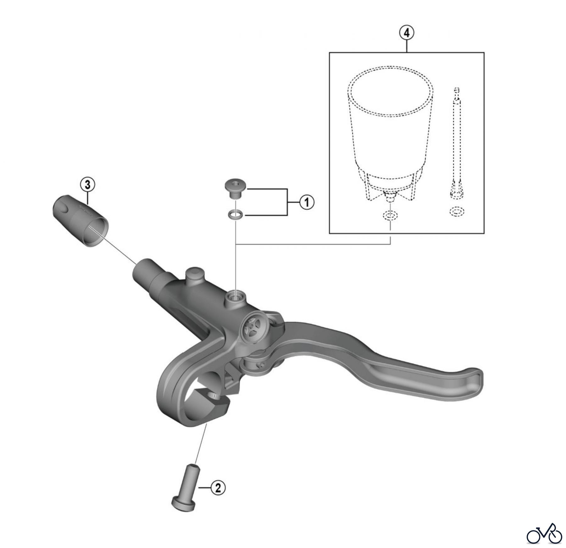 Shimano BL Brake Lever - Bremshebel BL-MT400 Brake Lever