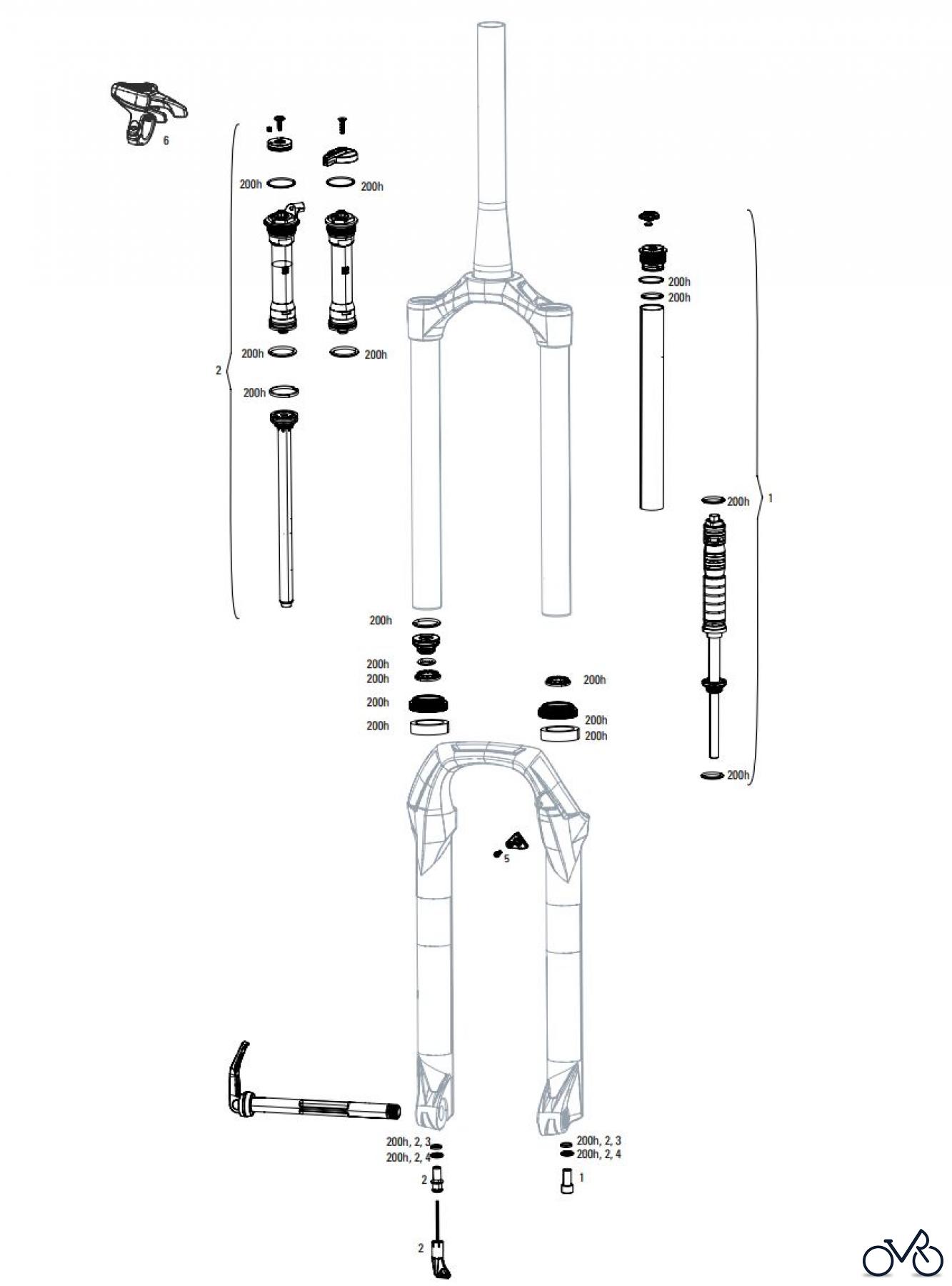  Sram RockShox JUDY SILVER A1-A2 (2018-2020)