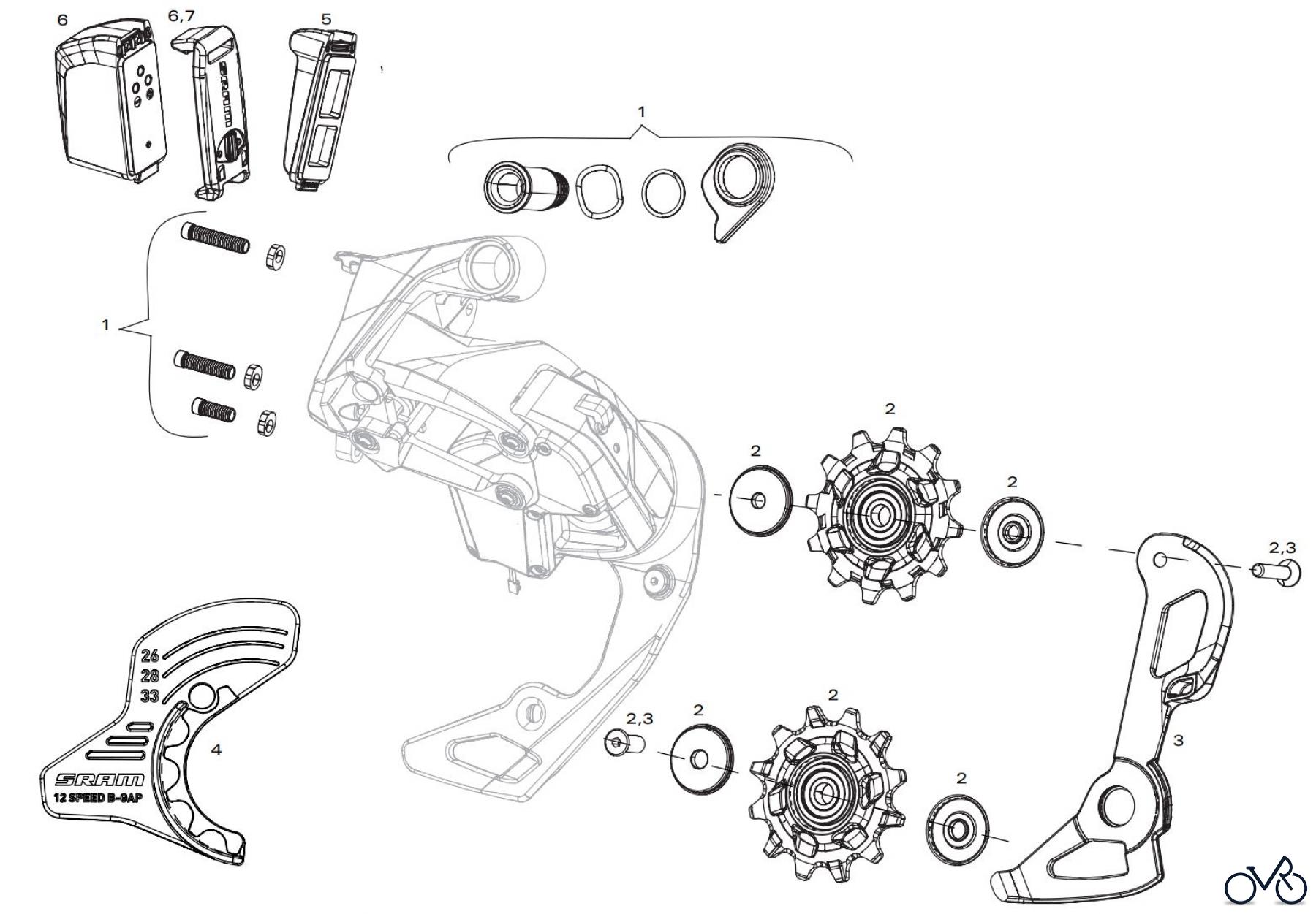  Sram Sram RED / FORCE ETAP AXS - REAR DERAILLEUR