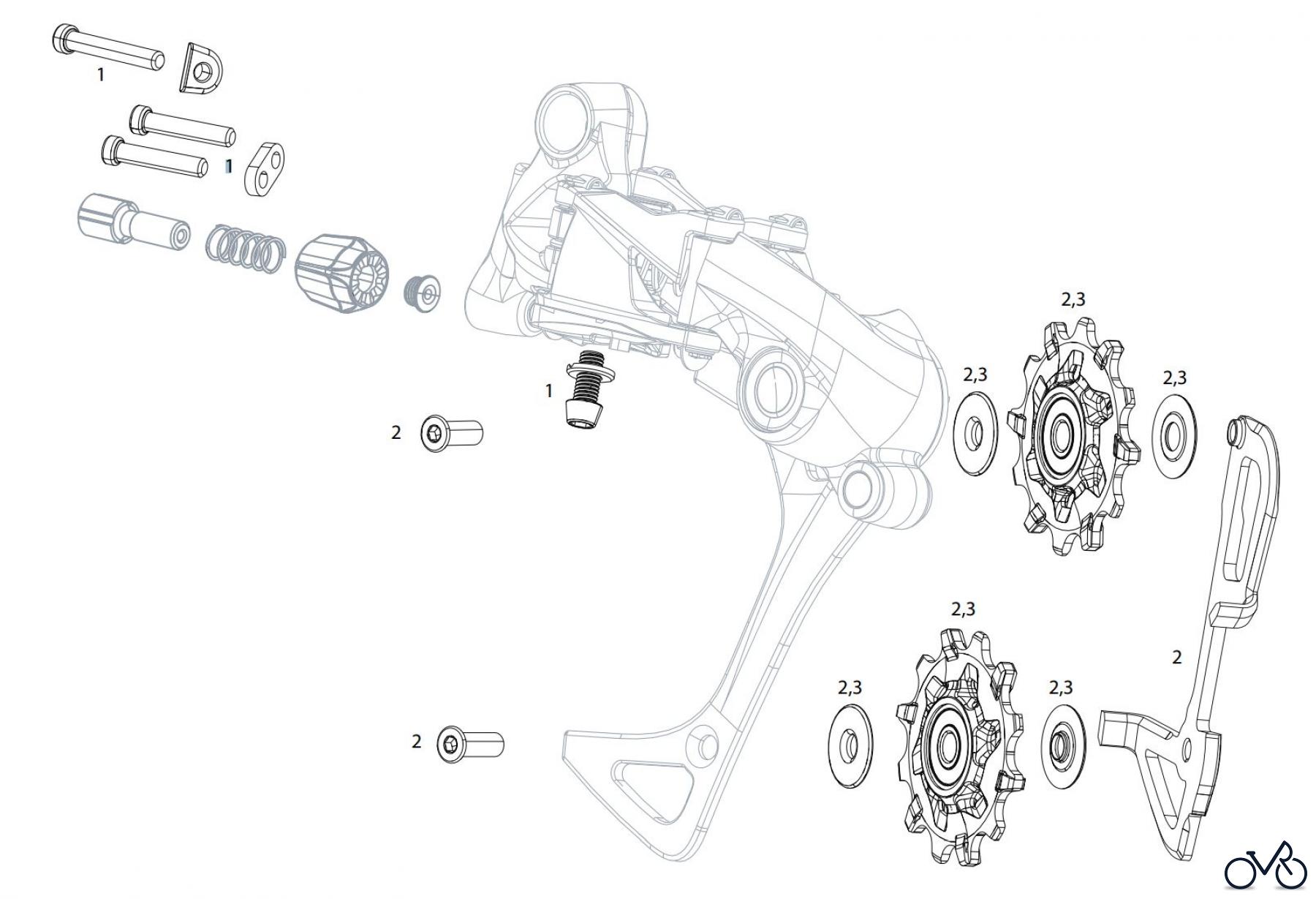  Sram Sram SRAM RIVAL 1 - REAR DERAILLEUR