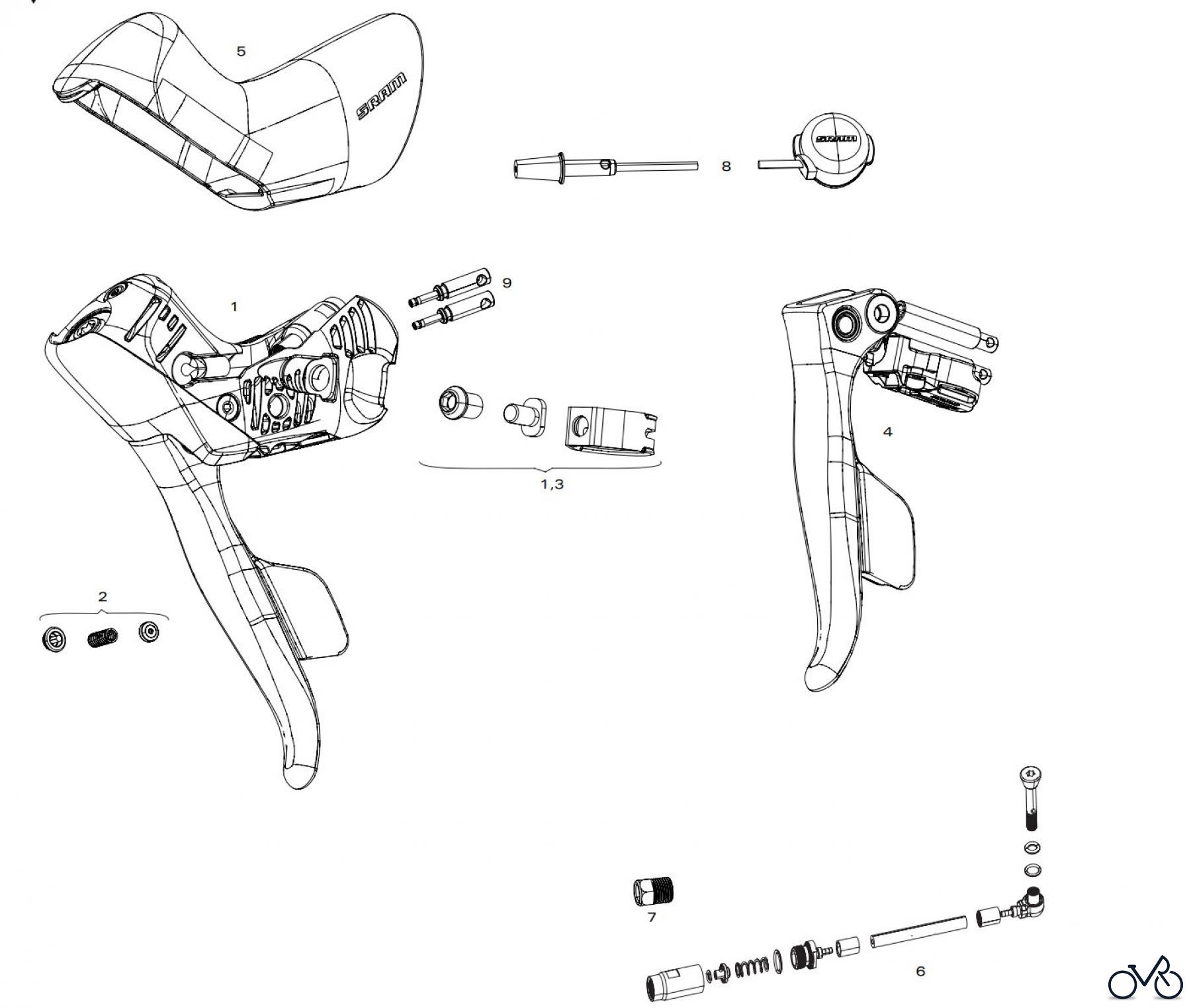  Sram Sram SRAM RED ETAP AXS HRD (ED)- SHIFTERS / BRAKE LEVERS