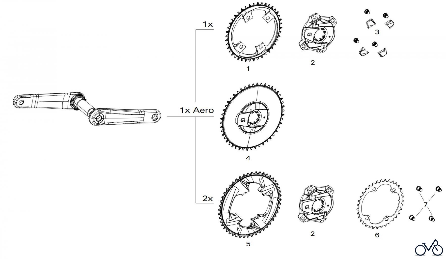  Sram Sram CHAINRINGS FORCE 1x / 2x POWERMETER AXS 