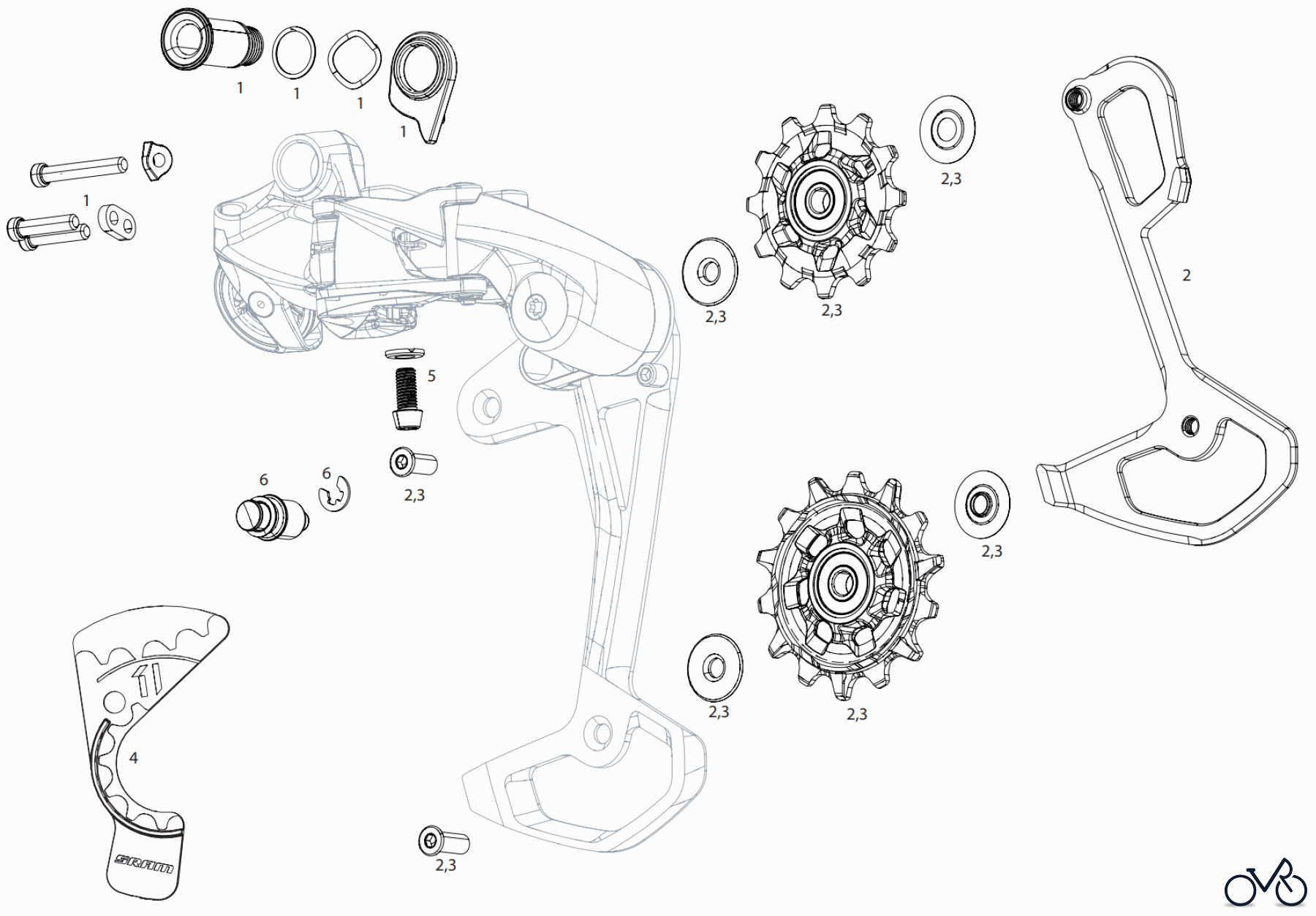  Sram Sram SRAM GX EAGLE - REAR DERAILLEUR