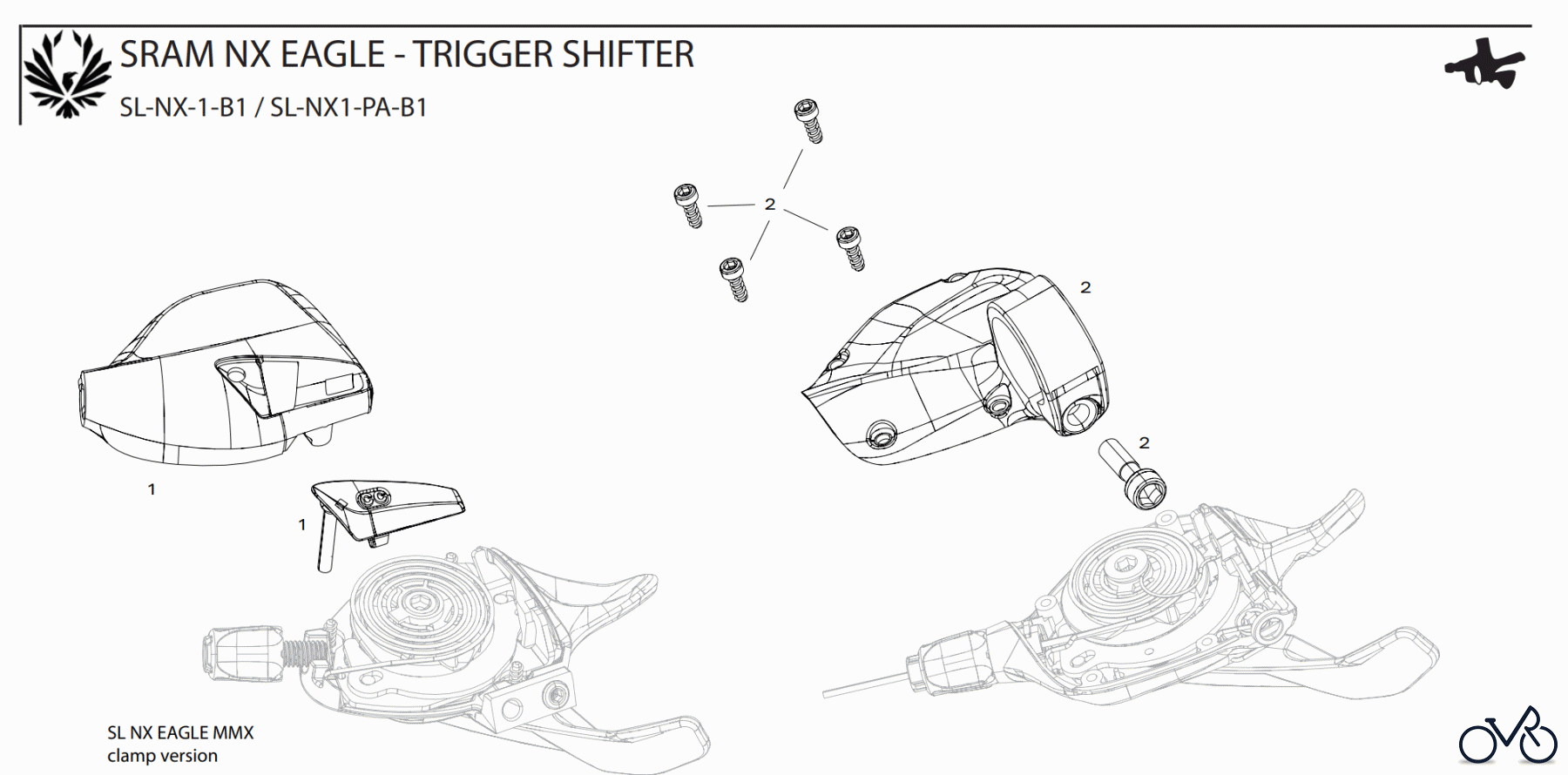  Sram Sram SRAM NX EAGLE - TRIGGER SHIFTER