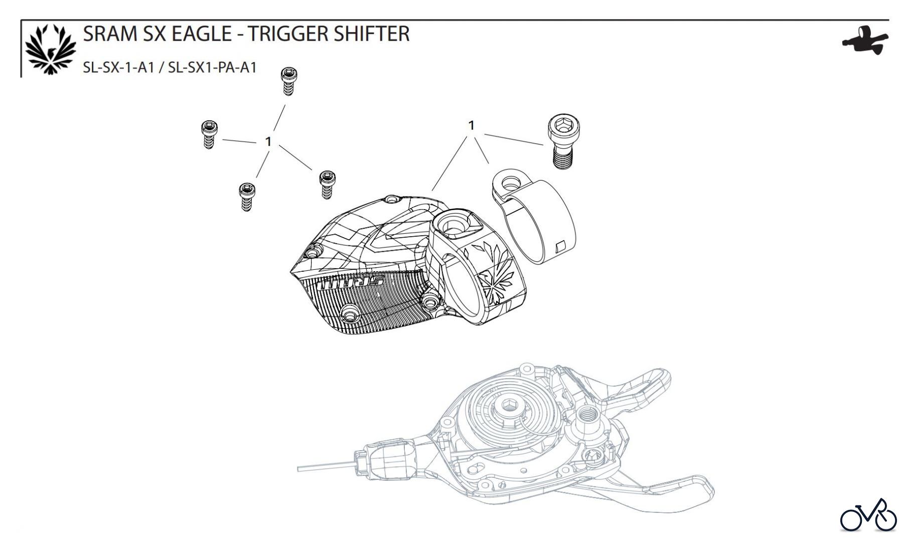 Sram Sram SRAM SX EAGLE - TRIGGER SHIFTER