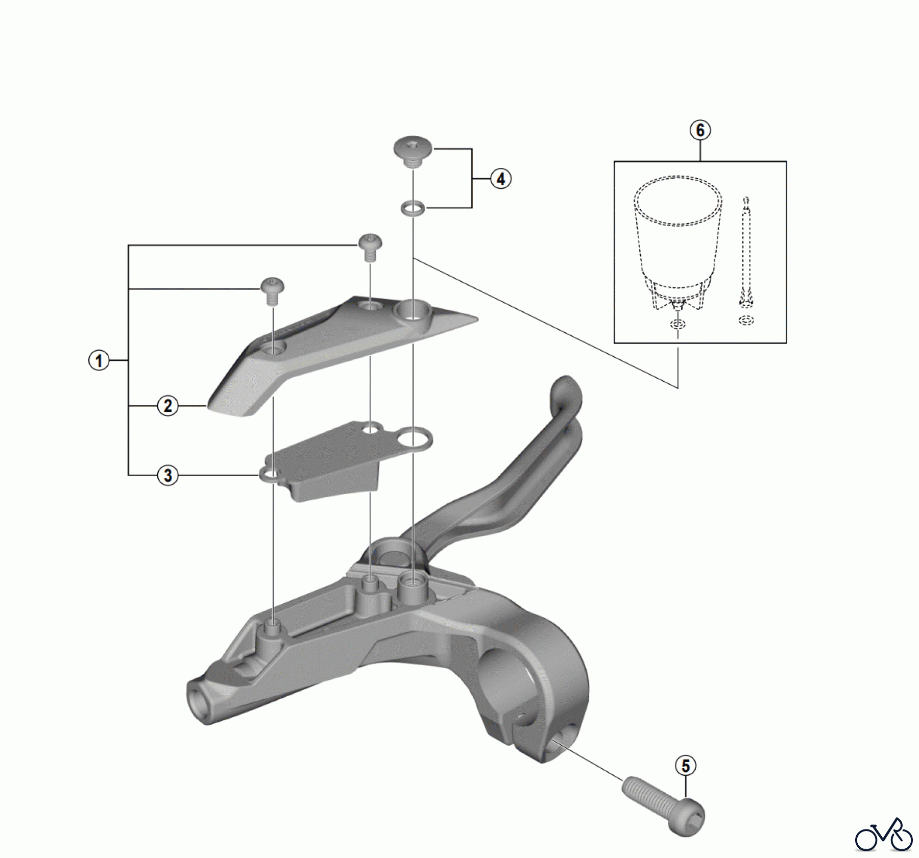 Shimano BL Brake Lever - Bremshebel BL-M315 Brake Lever (For Disc Brake)