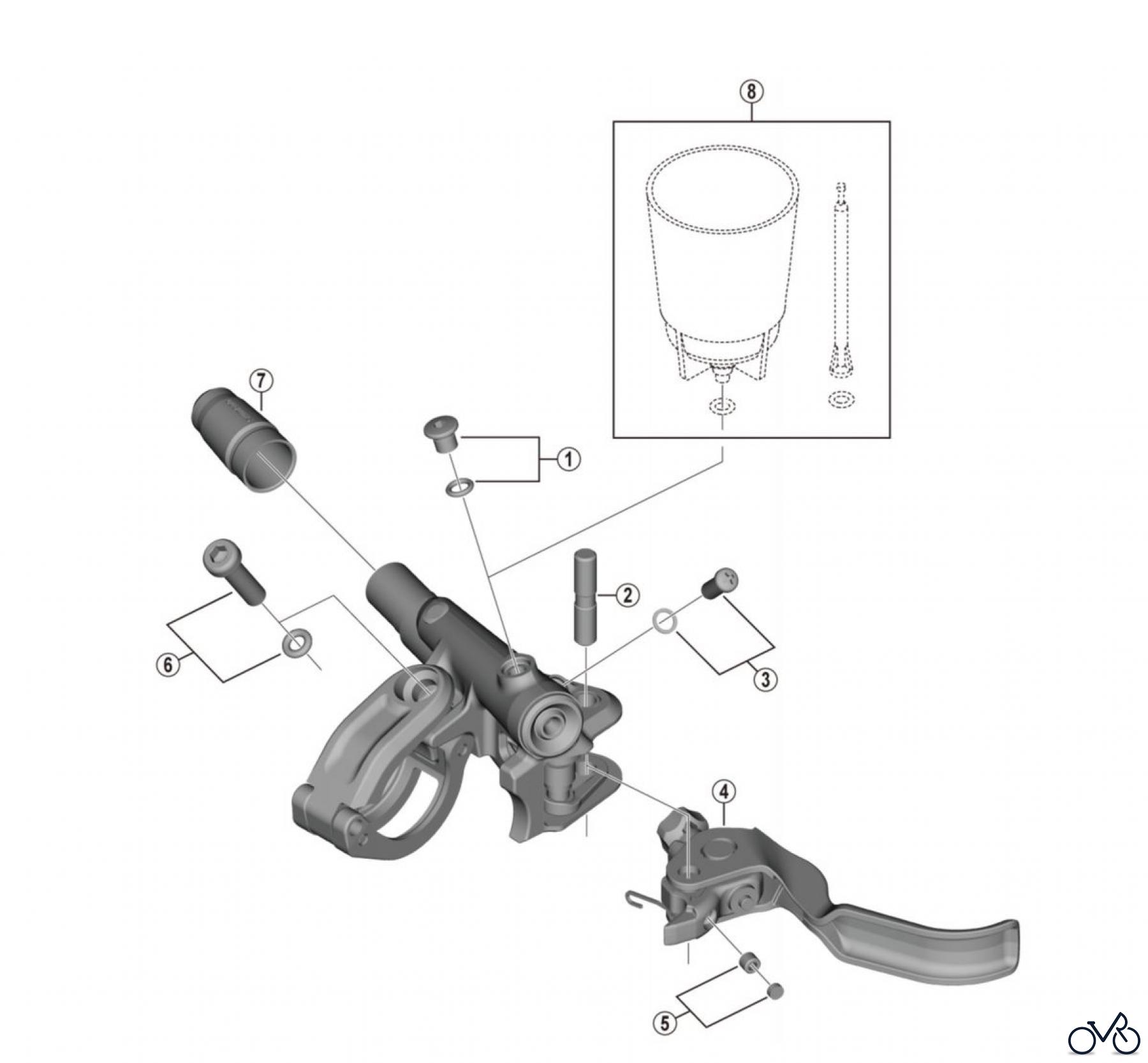 Shimano BL Brake Lever - Bremshebel BL-M8100 DEORE XT Brake Lever
