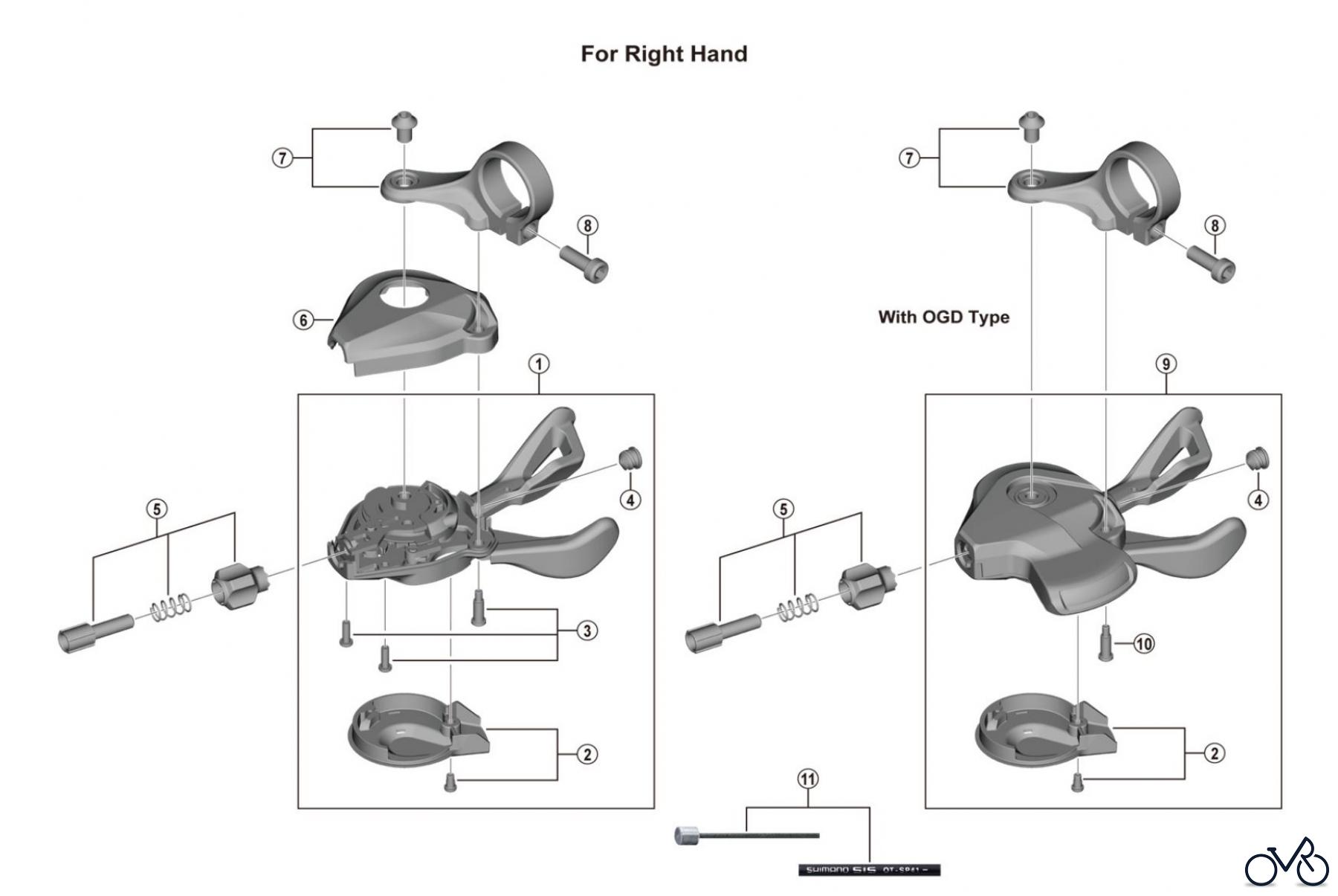 Shimano SL Shift Lever - Schalthebel SL-M4100 DEORE Shifting Lever