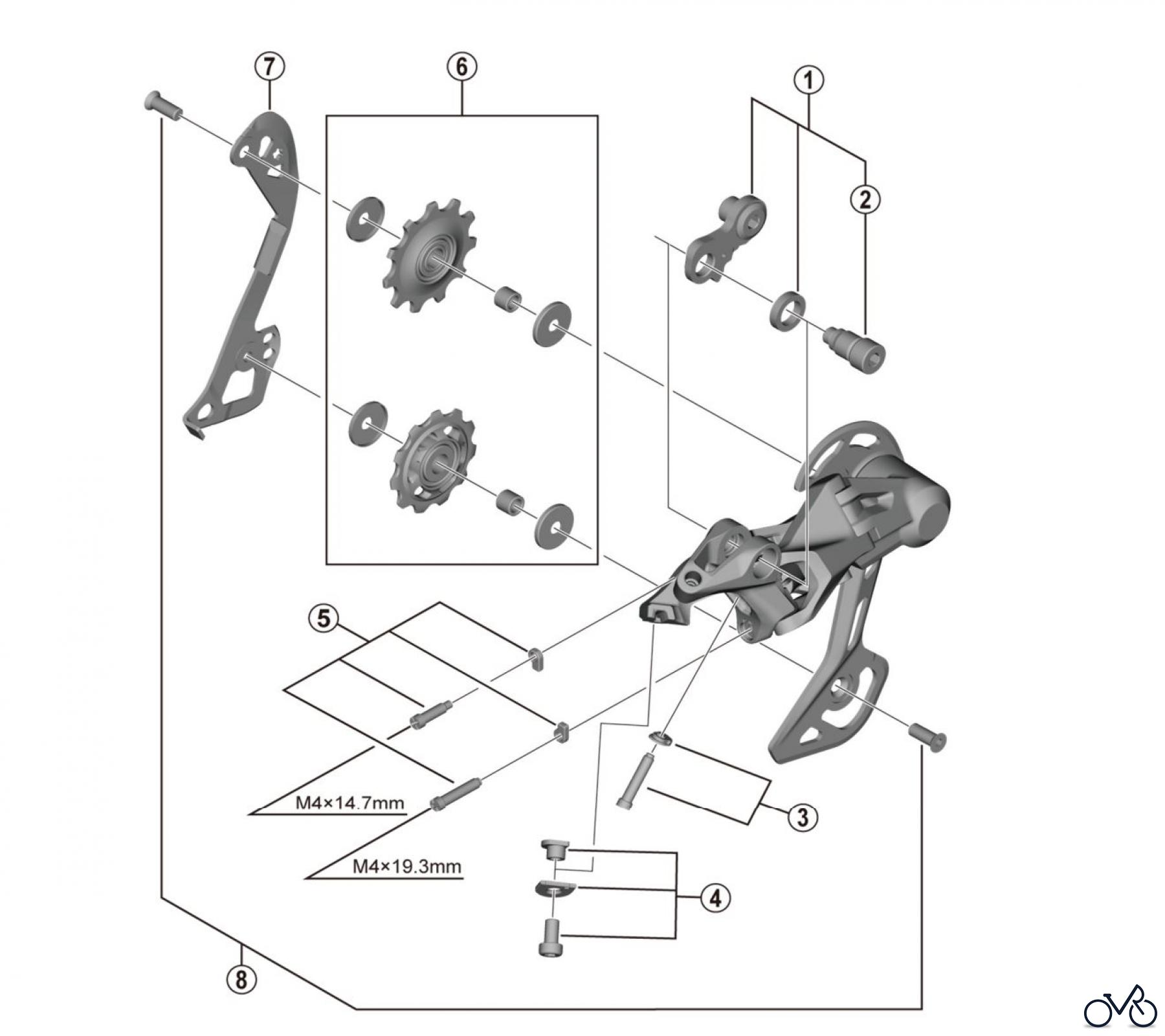  Shimano RD Rear Derailleur - Schaltwerk RD-M4120 Schaltwerk Deore 10/11-fach