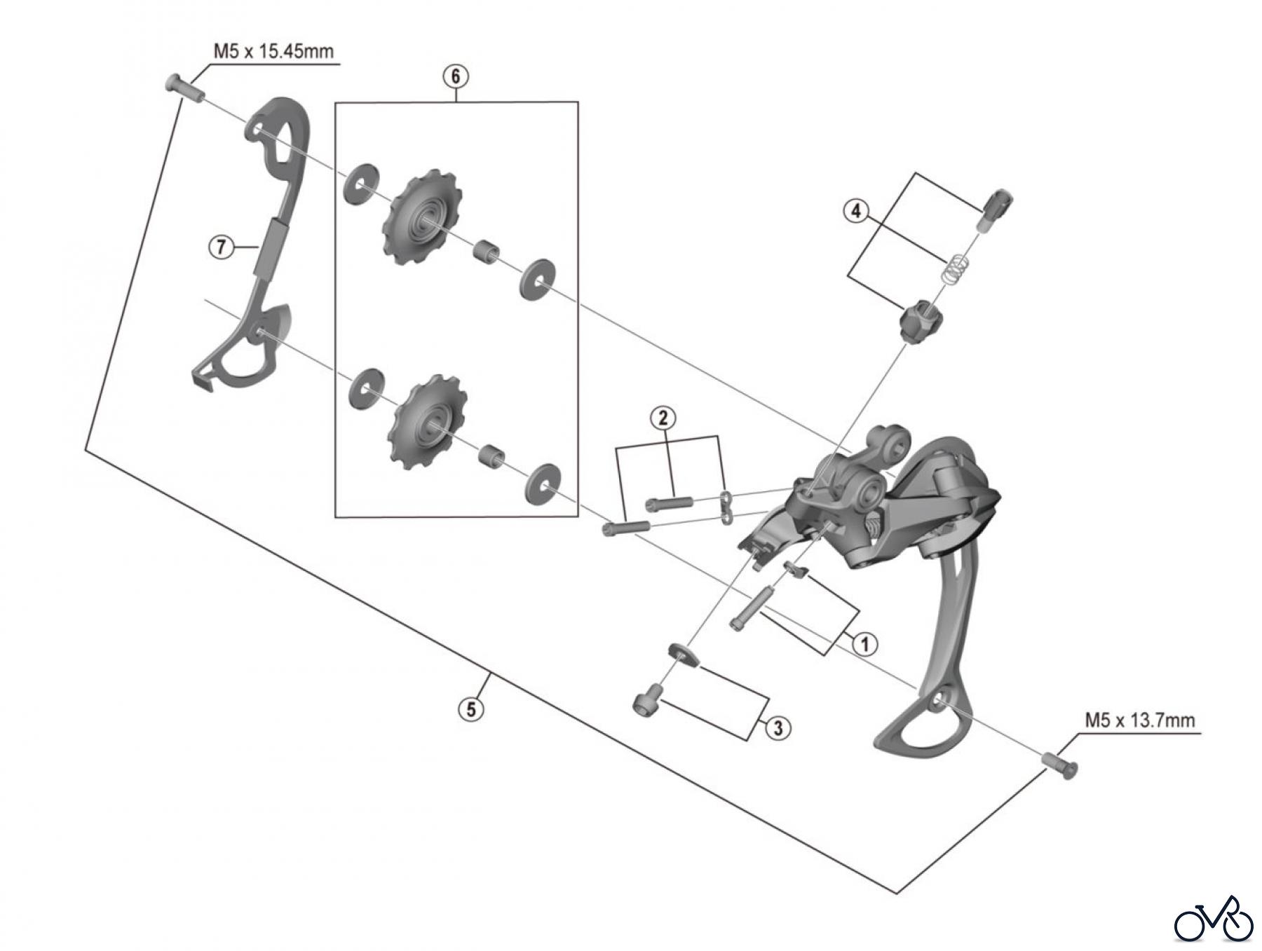  Shimano RD Rear Derailleur - Schaltwerk RD-M3100 Schaltwerk ALVIO 9-fach