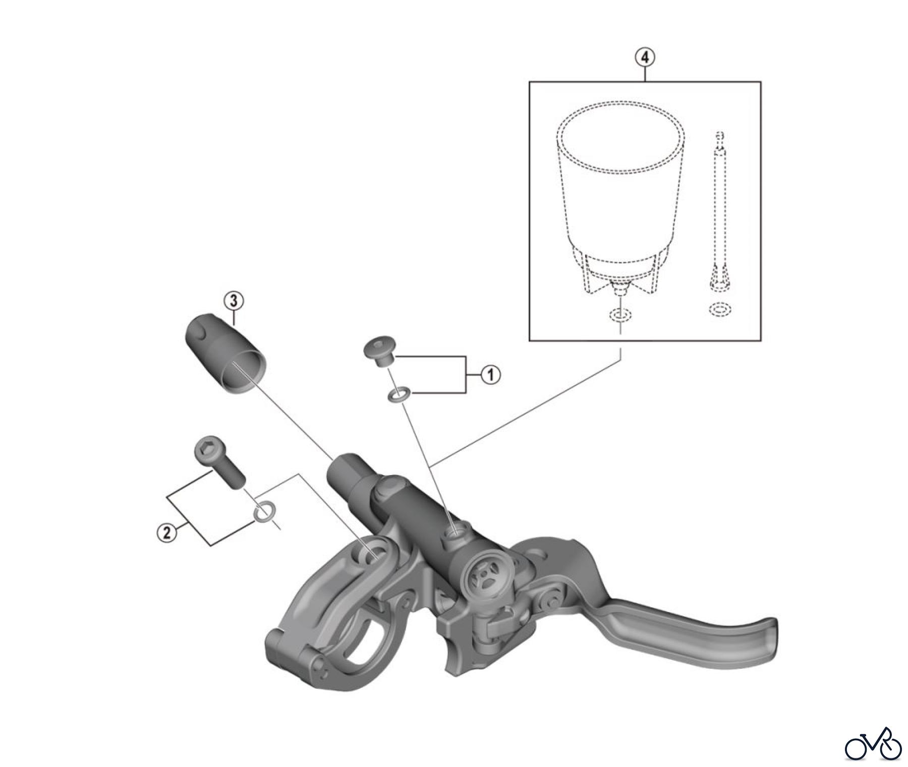  Shimano BL Brake Lever - Bremshebel BL-M6100 DEORE Brake Lever