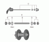 Shimano HB Hub - Vordere Nabe  HB-TX506 Tourney TX Vorderradnabe