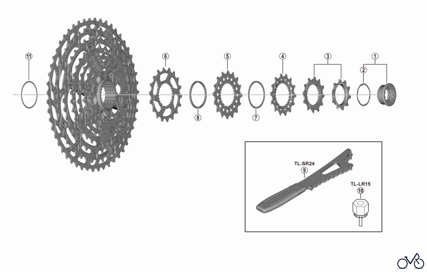 Shimano CS Cassette / Zahnkranz CS-M6100 (12-speed) DEORE Cassette Sprocket