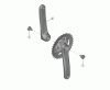 Shimano FC Front Chainwheel - Kurbelsatz, Vorderes Kettenblatt  FC-M315-2 / FC-M315-B2  Crankset