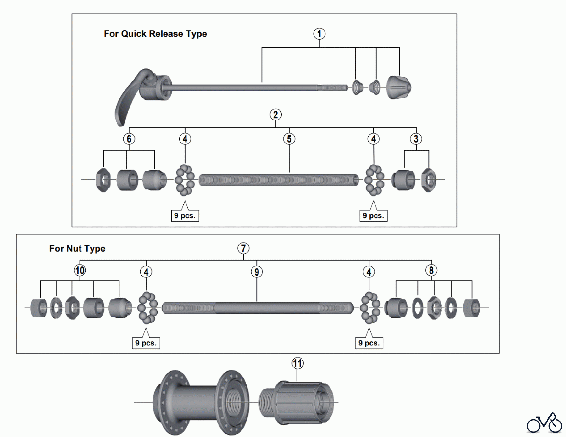 Shimano FH Free Hub - Freilaufnabe FH-TX500 Freehub 8/9-speed