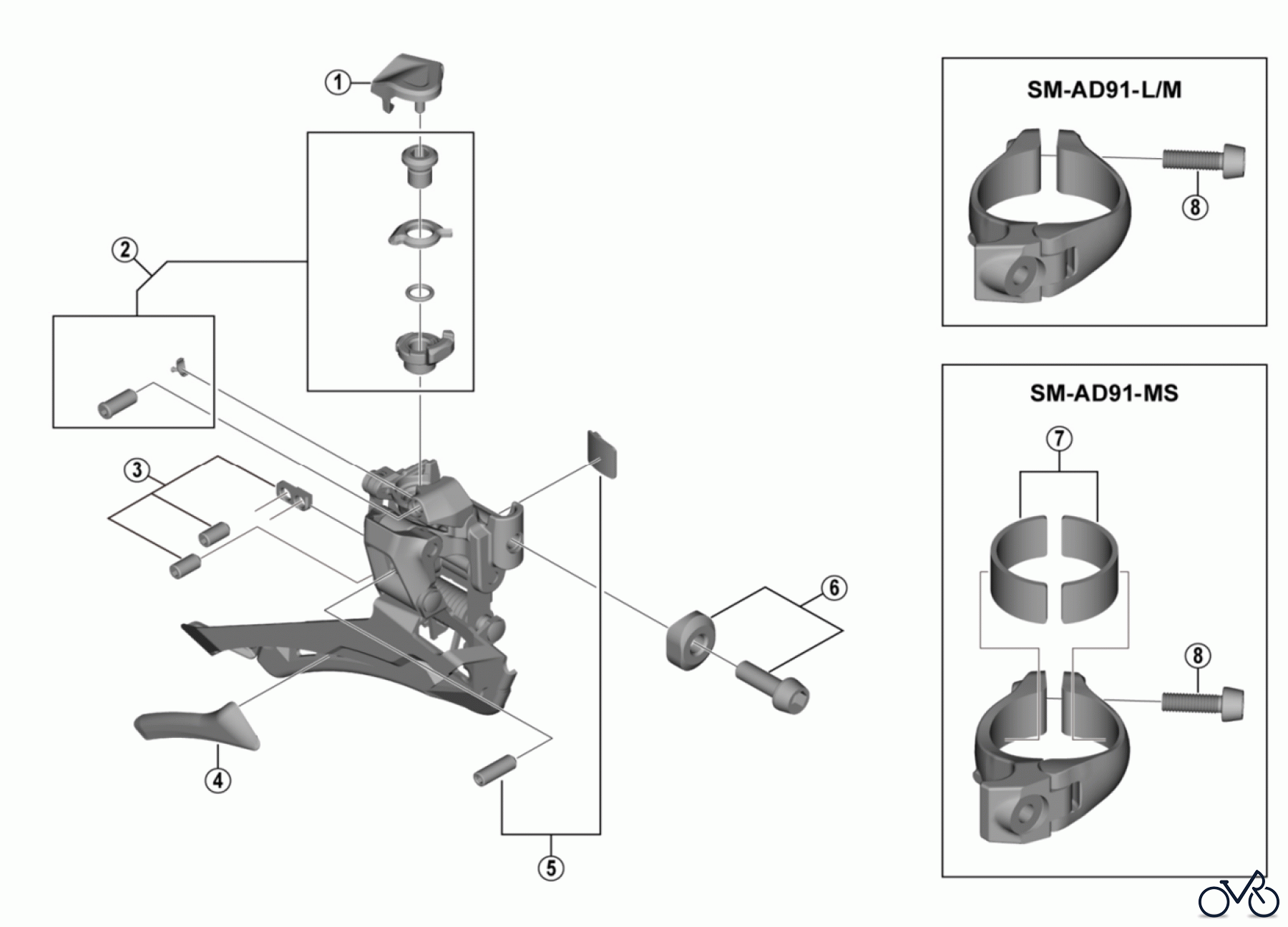Shimano FD Front Derailleur - Umwerfer FD-RX400 GRX Front Derailleur (2x10-speed)