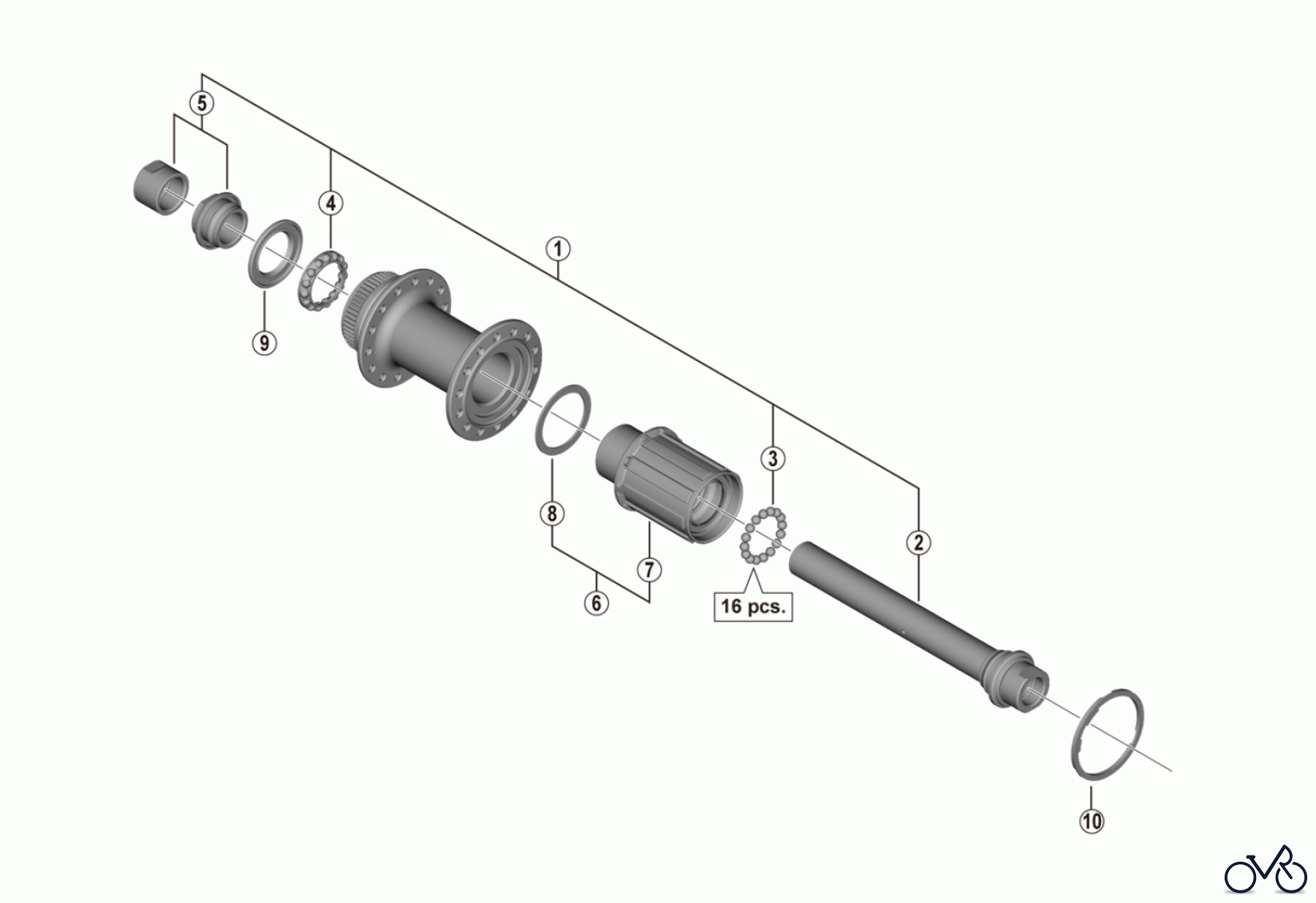Shimano FH Free Hub - Freilaufnabe FH-RS470 Freehub (10/11-speed)