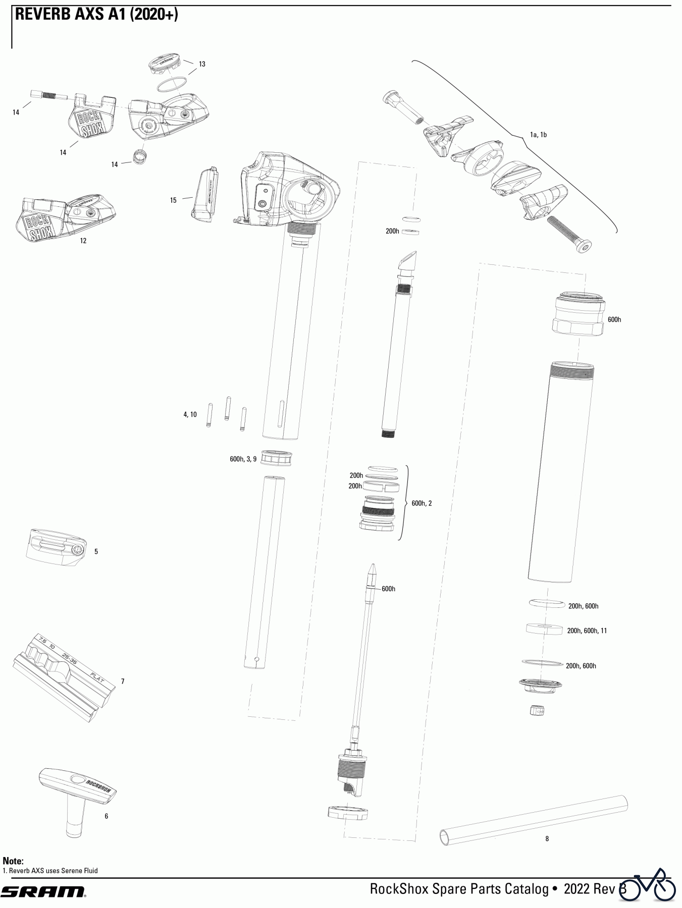  Sram RockShox REVERB AXS A1 (2020+)