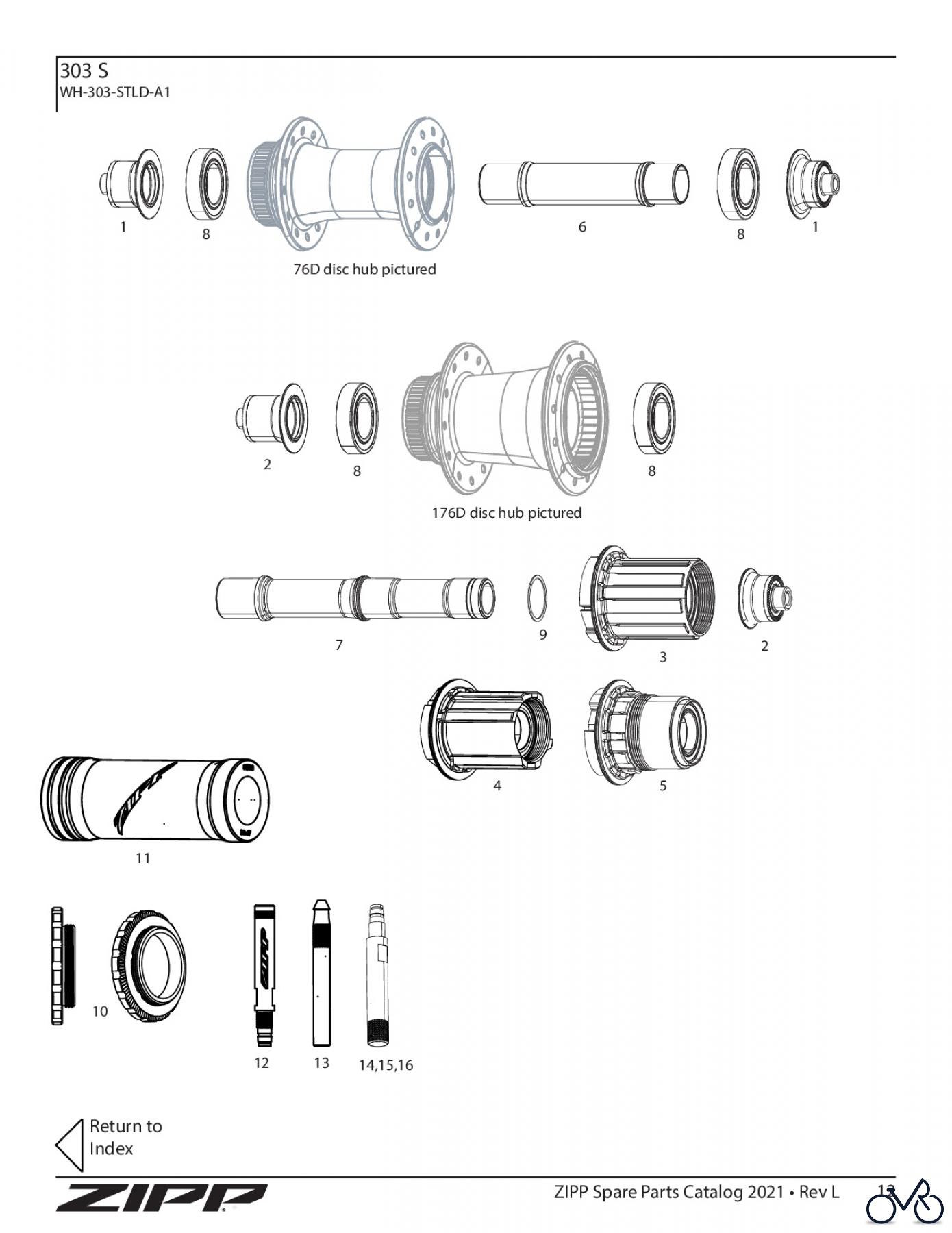  Sram Zipp 303 S WH-303-STLD-A1