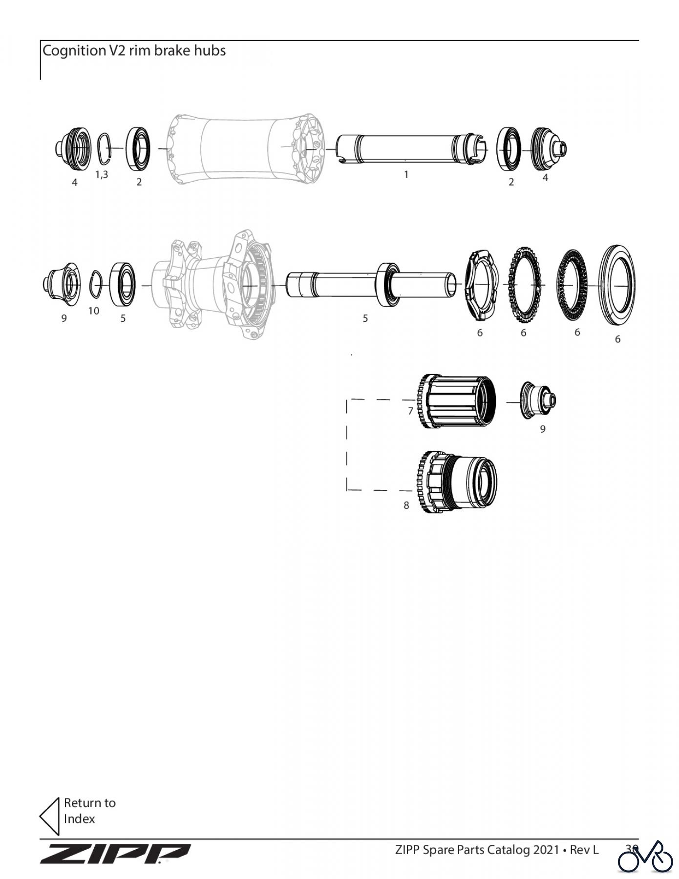Sram Zipp Cognition V2 rim brake hubs