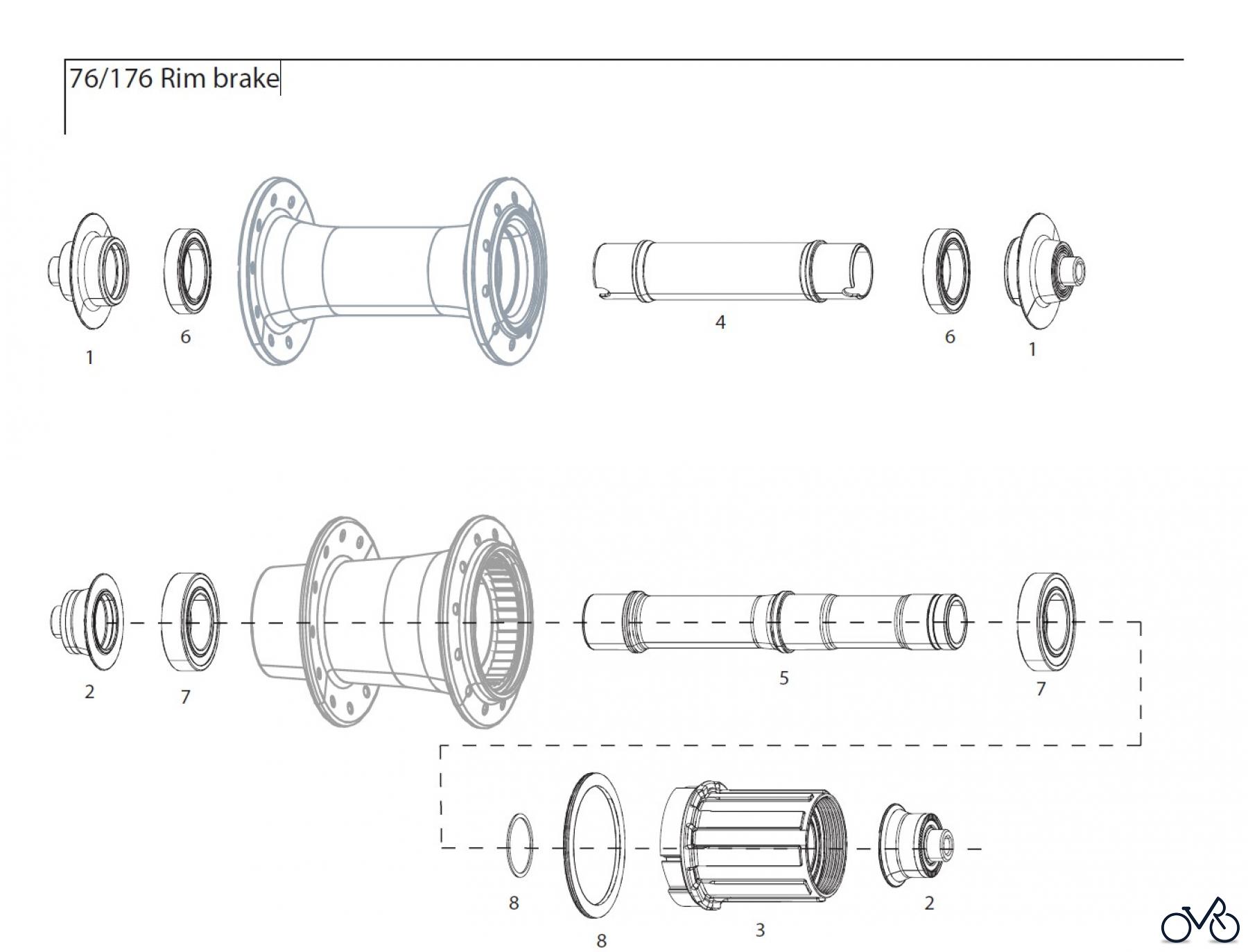  Sram Zipp 76/176 Rim brake